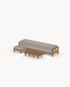 4 Zits, Hocker, Salontafel, Ash 18001