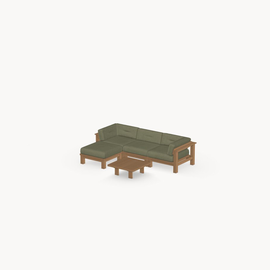 3 Seats, Hocker, Coffee Table, Leaf 18011