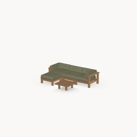 3 zits, Hocker, Salontafel, Leaf 18011