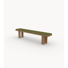 FSC gecertificeerd Iroko hout, Leaf 18011 kussen