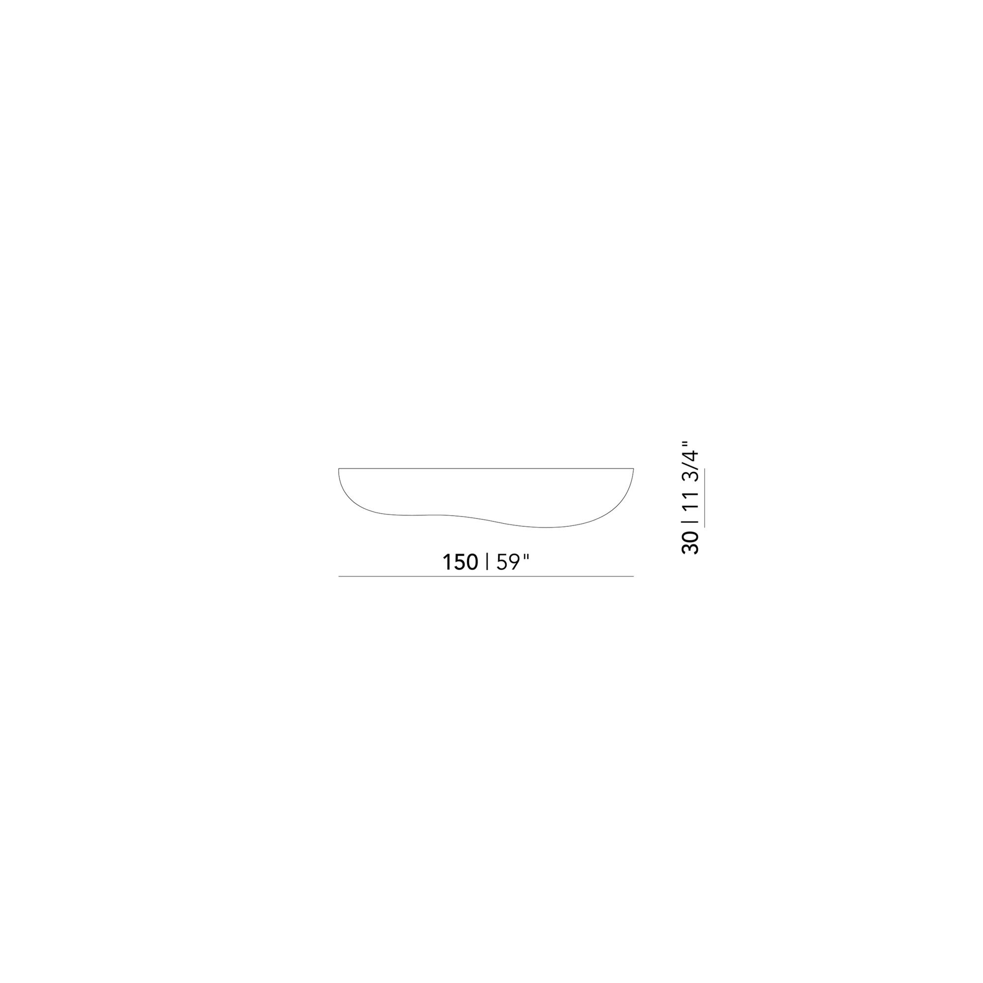 Design shelf | Blob shelf M Right Oak black stain Radius | Studio HENK | 