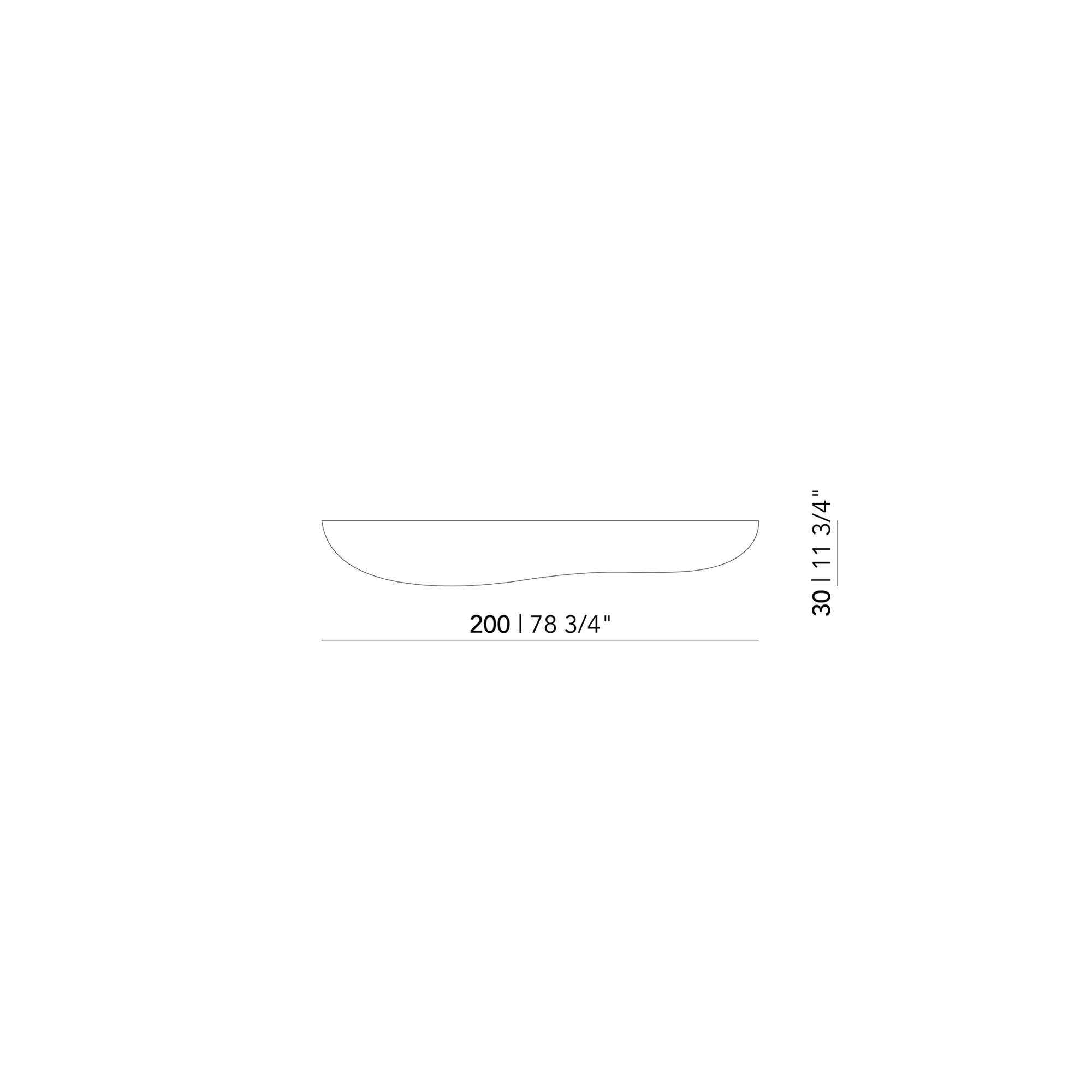 Design shelf | Blob shelf L Left Oak black stain Radius | Studio HENK | 