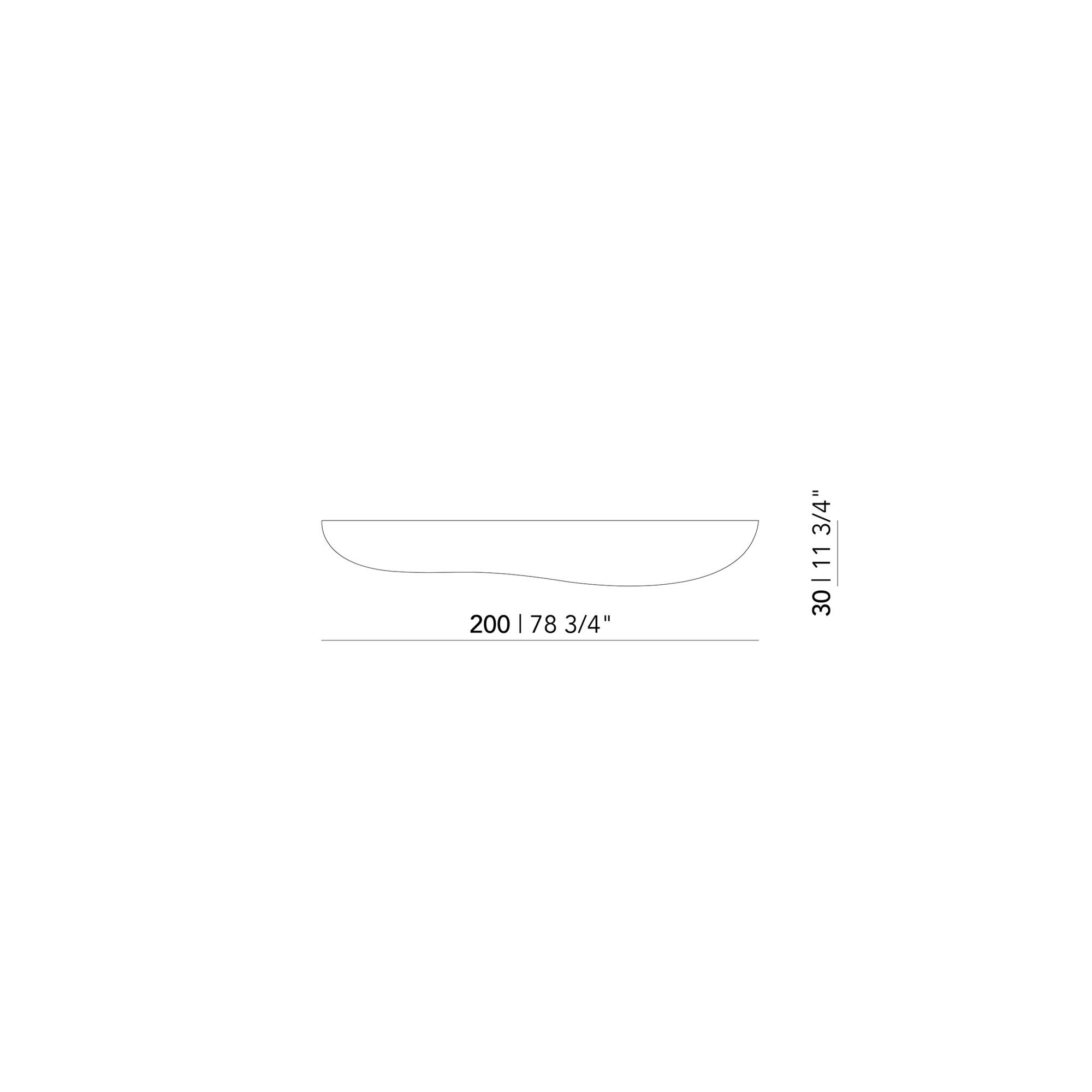 Design shelf | Blob shelf L Right Oak smoked stain Radius | Studio HENK | 
