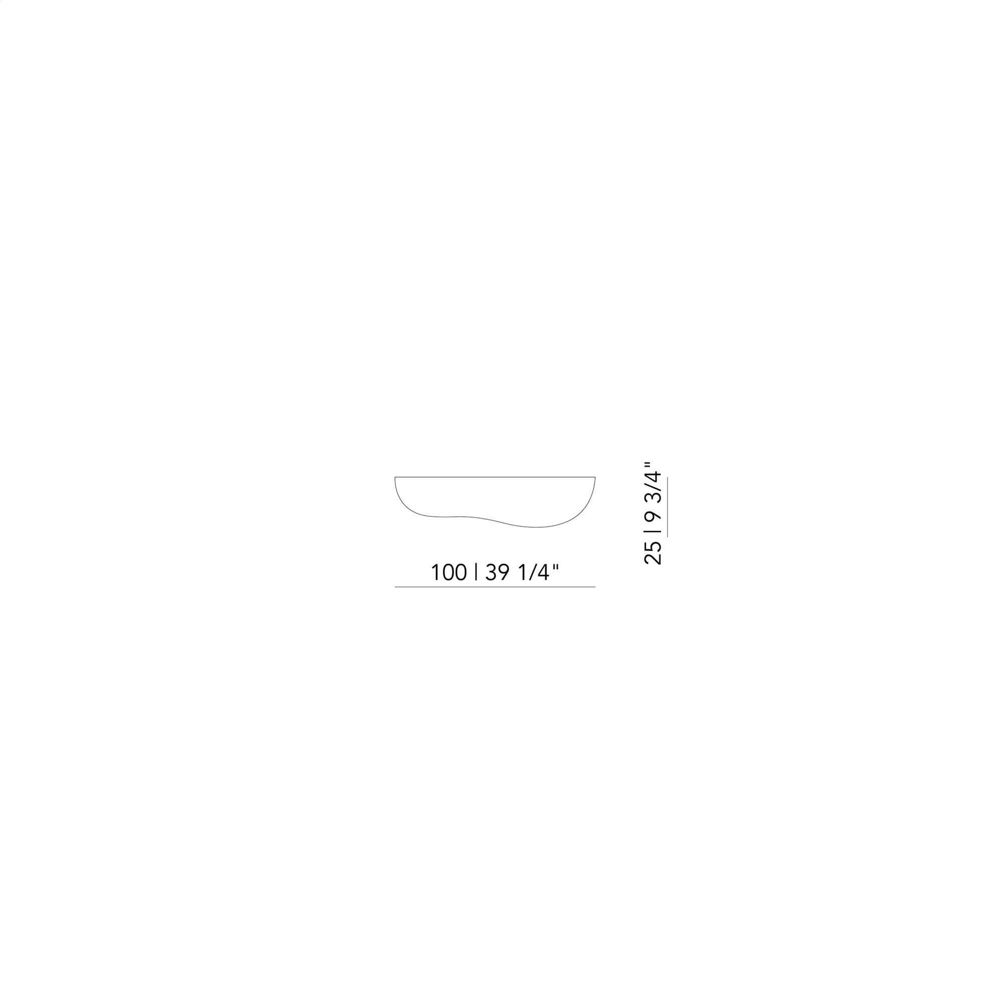 Design shelf | Blob shelf Small Right Oak white lacquer Chamfered | Studio HENK | 