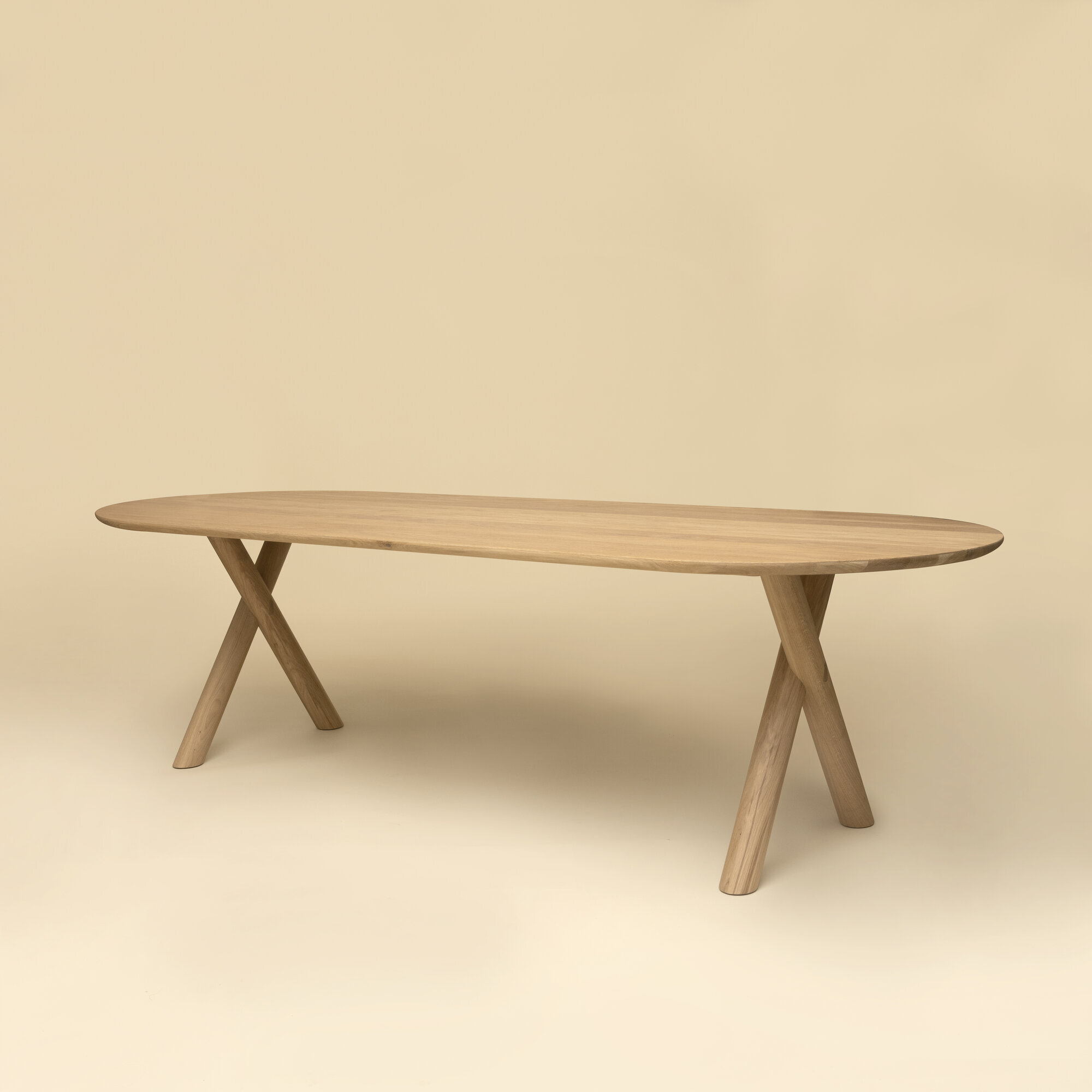 Ovale Design dining table | Slim-X Wood Dining Table Oak hardwax oil natural | Oak hardwax oil natural | Studio HENK| 