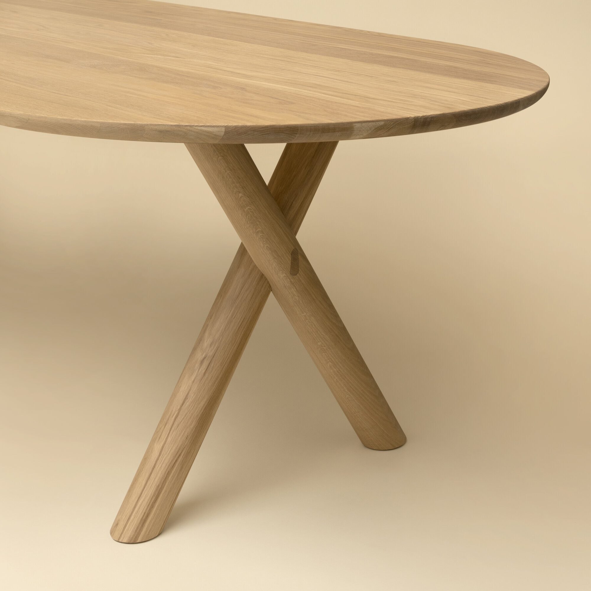 Ovale Design dining table | Slim-X Wood Dining Table Oak hardwax oil natural | Oak hardwax oil natural | Studio HENK| 