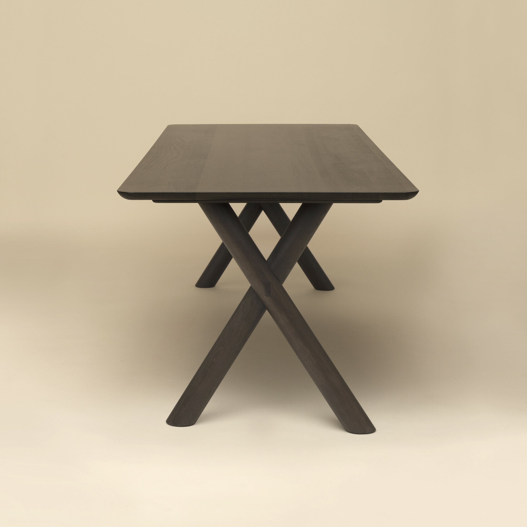 Rectangular Design dining table | Slim-X Wood Dining Table Oak smoked stain | Oak smoked | Studio HENK| 