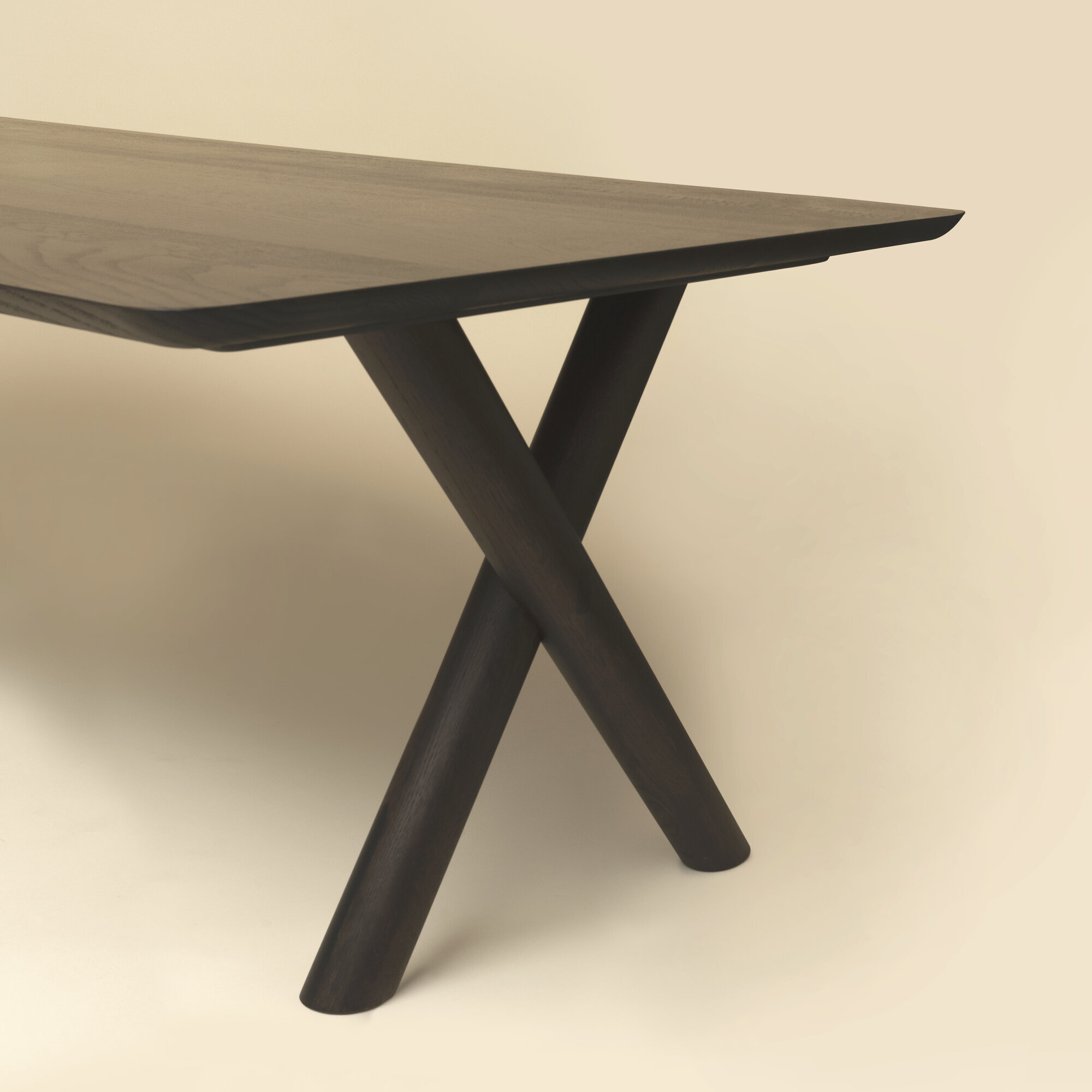 Rectangular Design dining table | Slim-X Wood Dining Table Oak smoked stain | Oak smoked | Studio HENK| 