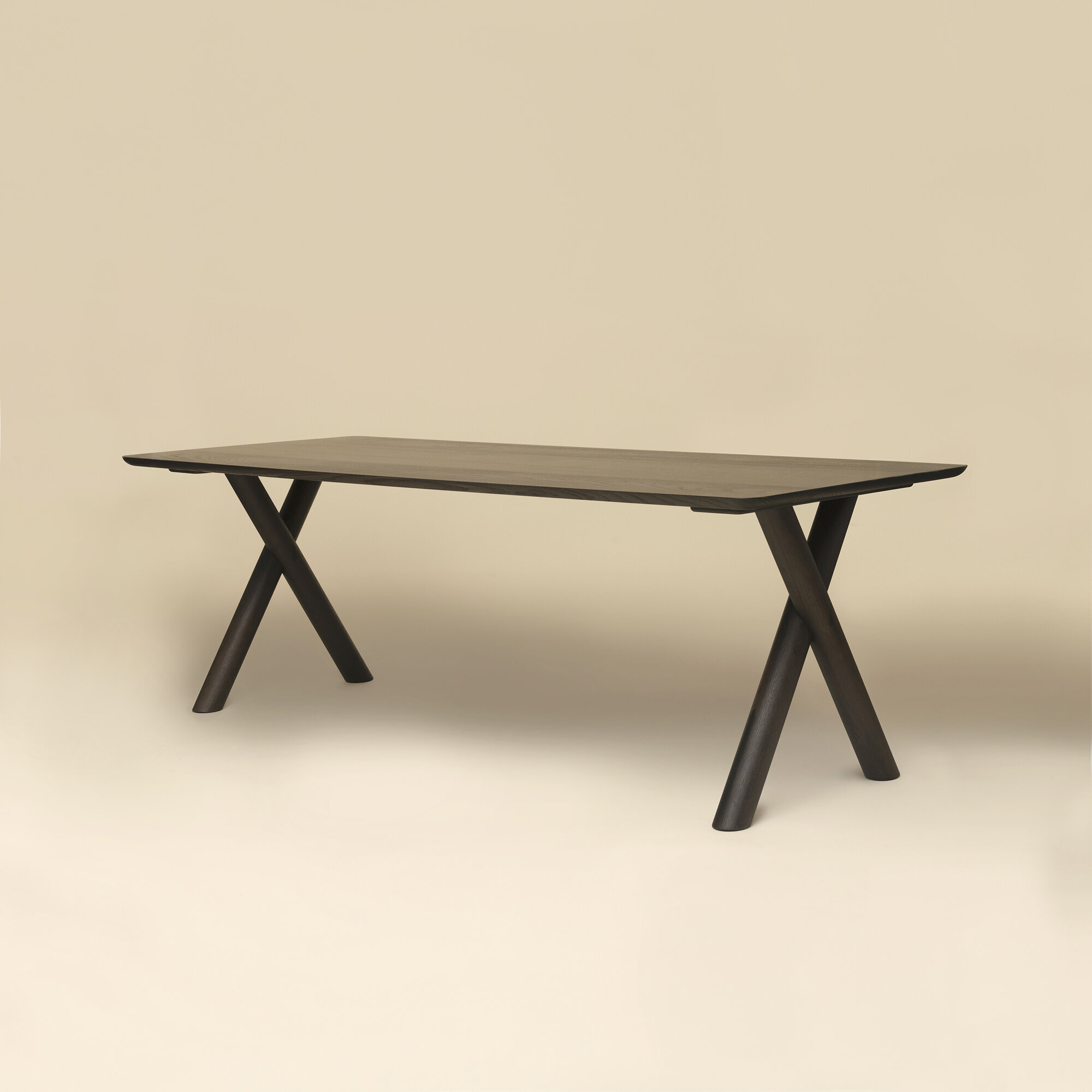 Rectangular Design dining table | Slim-X Wood Dining Table Oak smoked stain | Oak smoked | Studio HENK| 