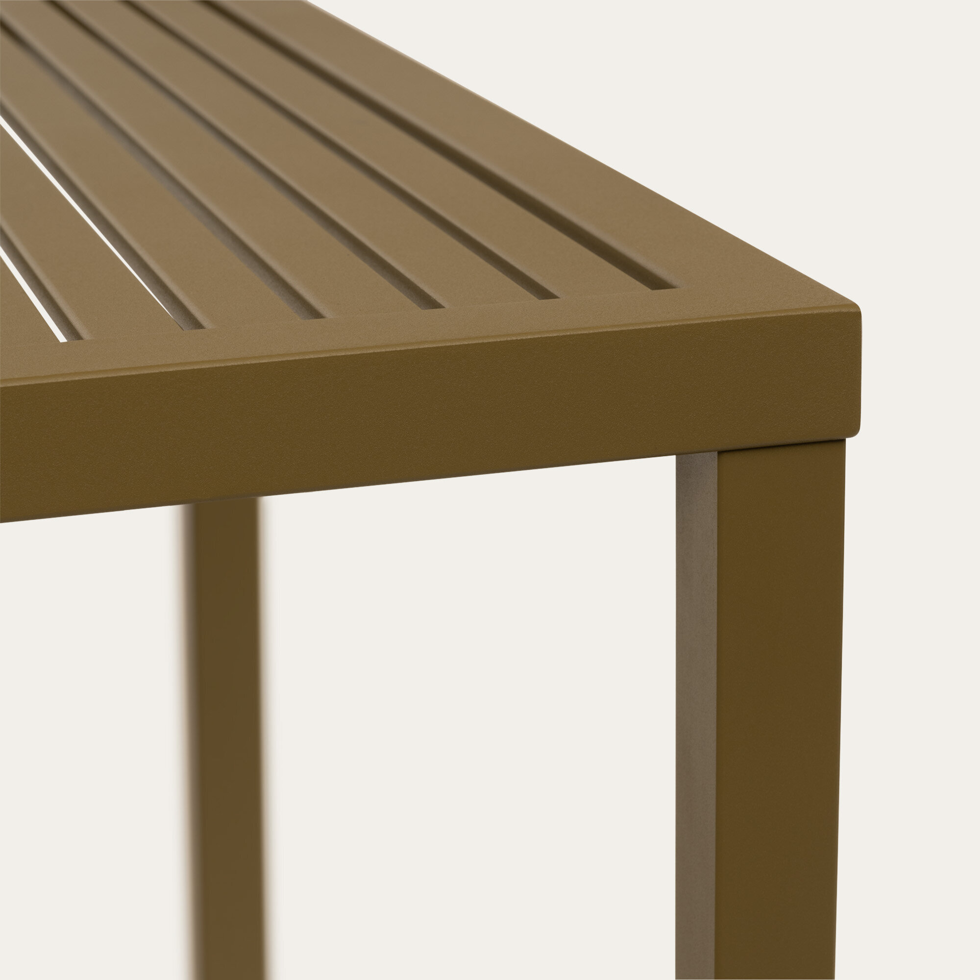 Square outdoor Design dining table | Trace Outdoor Table  Khaki Grey KTL | Khaki Grey Powdercoating KTL | Studio HENK | 
