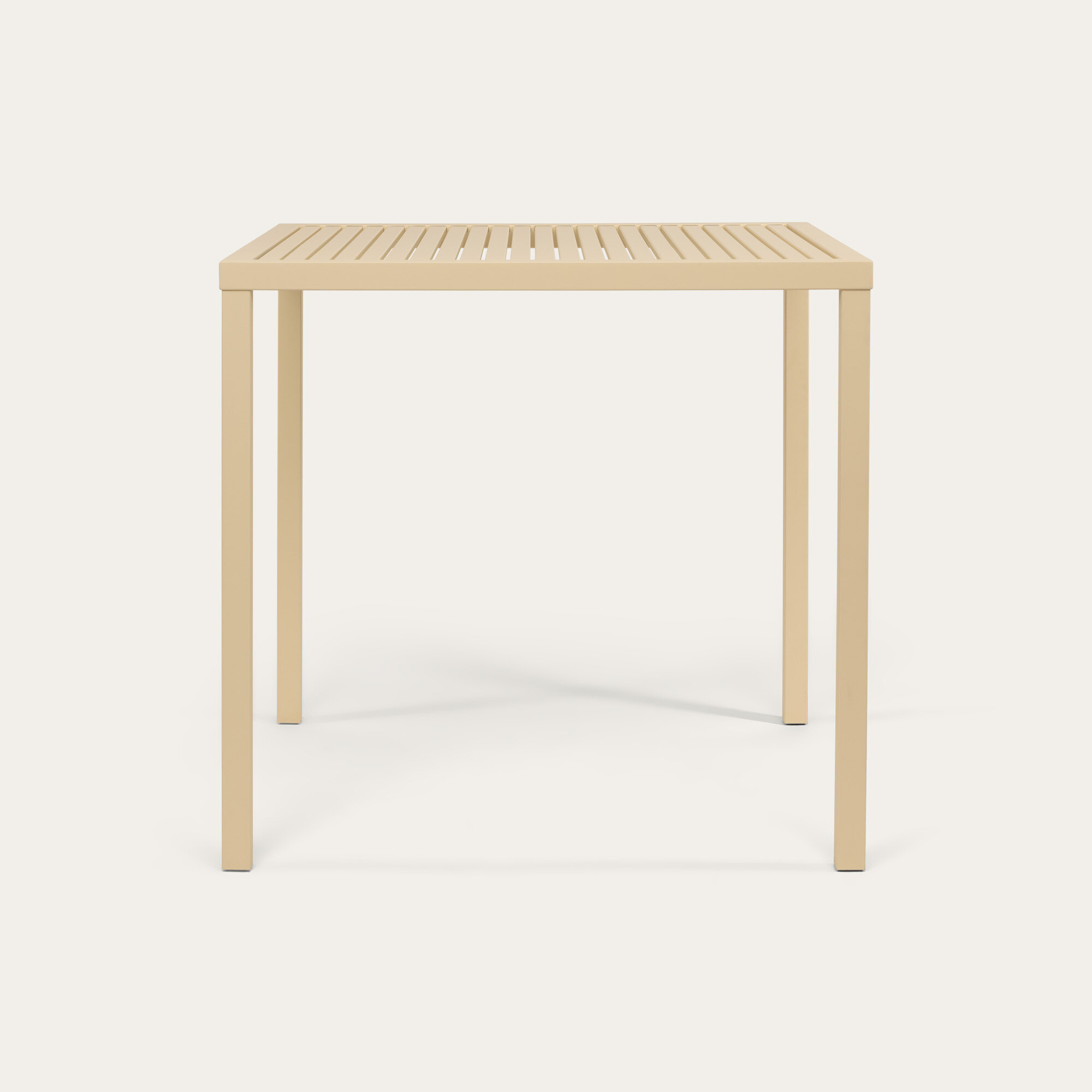 Square outdoor Design dining table | Trace Outdoor Table  Light Ivory KTL | Light Ivory Powdercoating KTL | Studio HENK | 