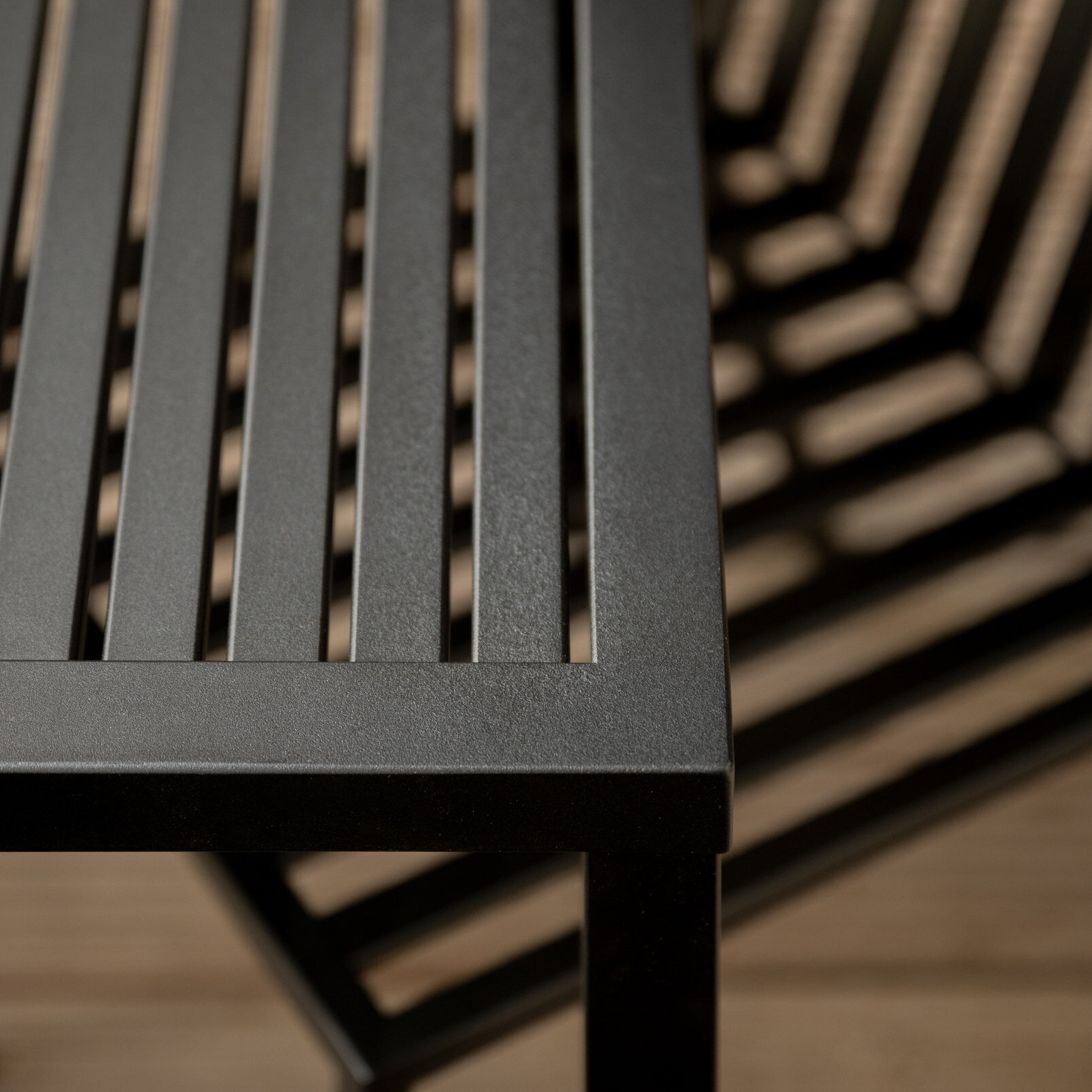 Square outdoor Design dining table | Trace Outdoor Table  Black powdercoating KTL | Black Powdercoat KTL | Studio HENK | 