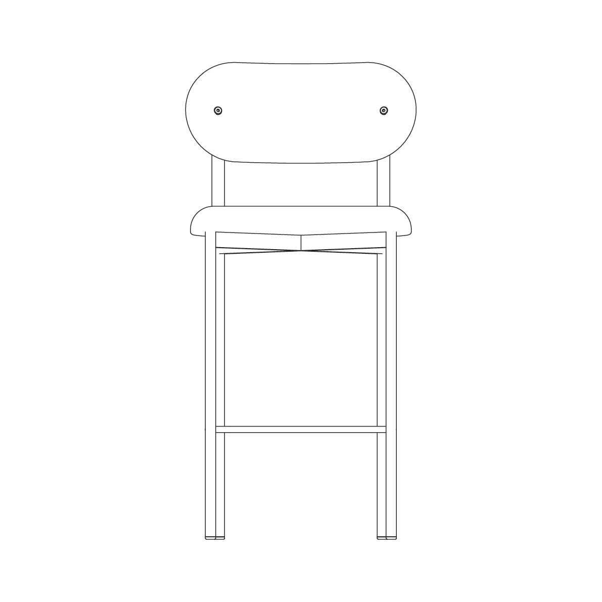 Design stool Oblique Stool 65 | hallingdal65 224 | Studio HENK | 