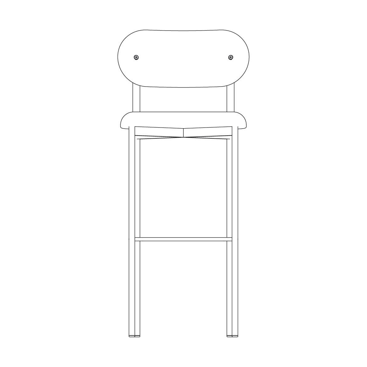 Design stool Oblique Stool 77 | orion cream02 | Studio HENK | 