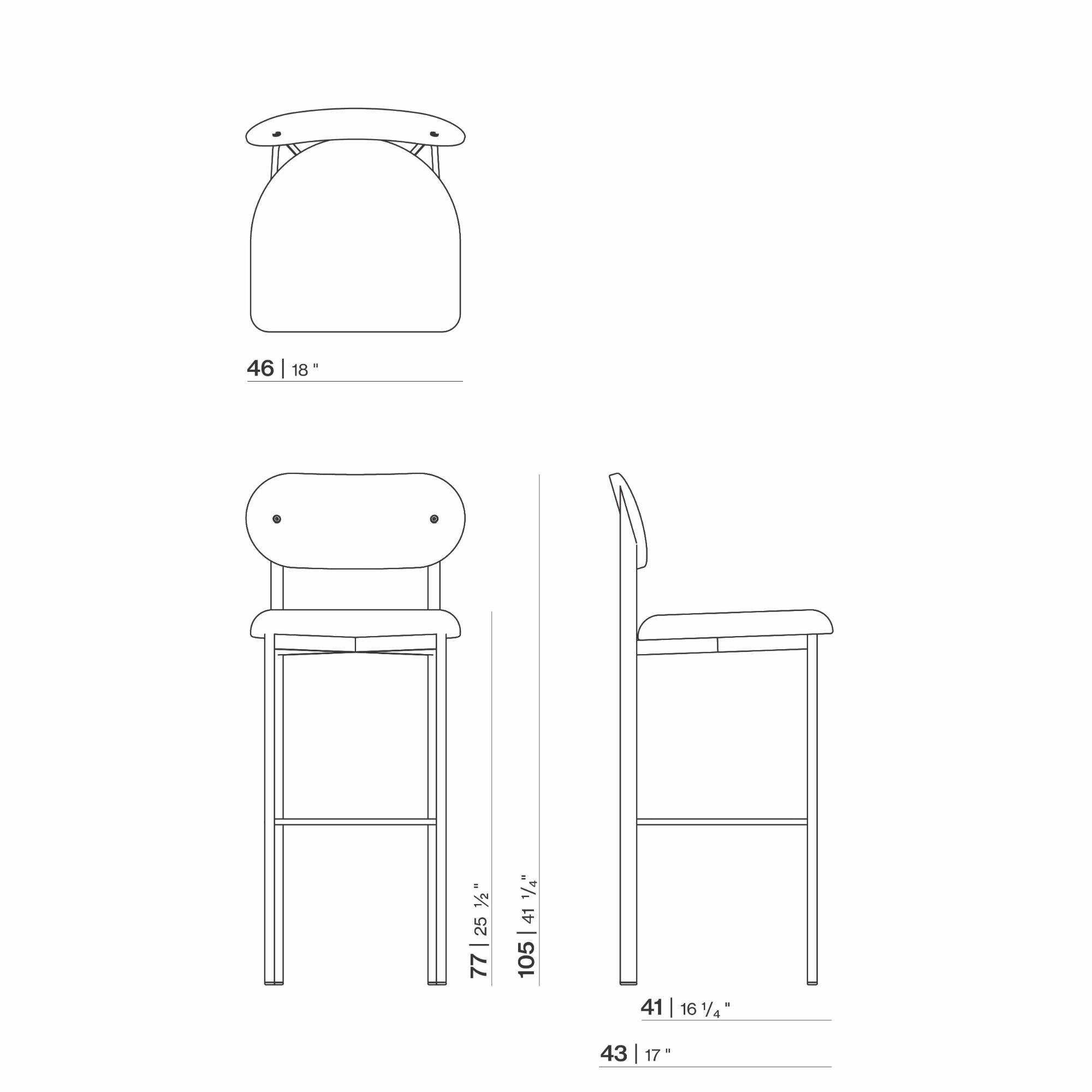 Design stool Oblique Stool 77 | orion cream02 | Studio HENK | 
