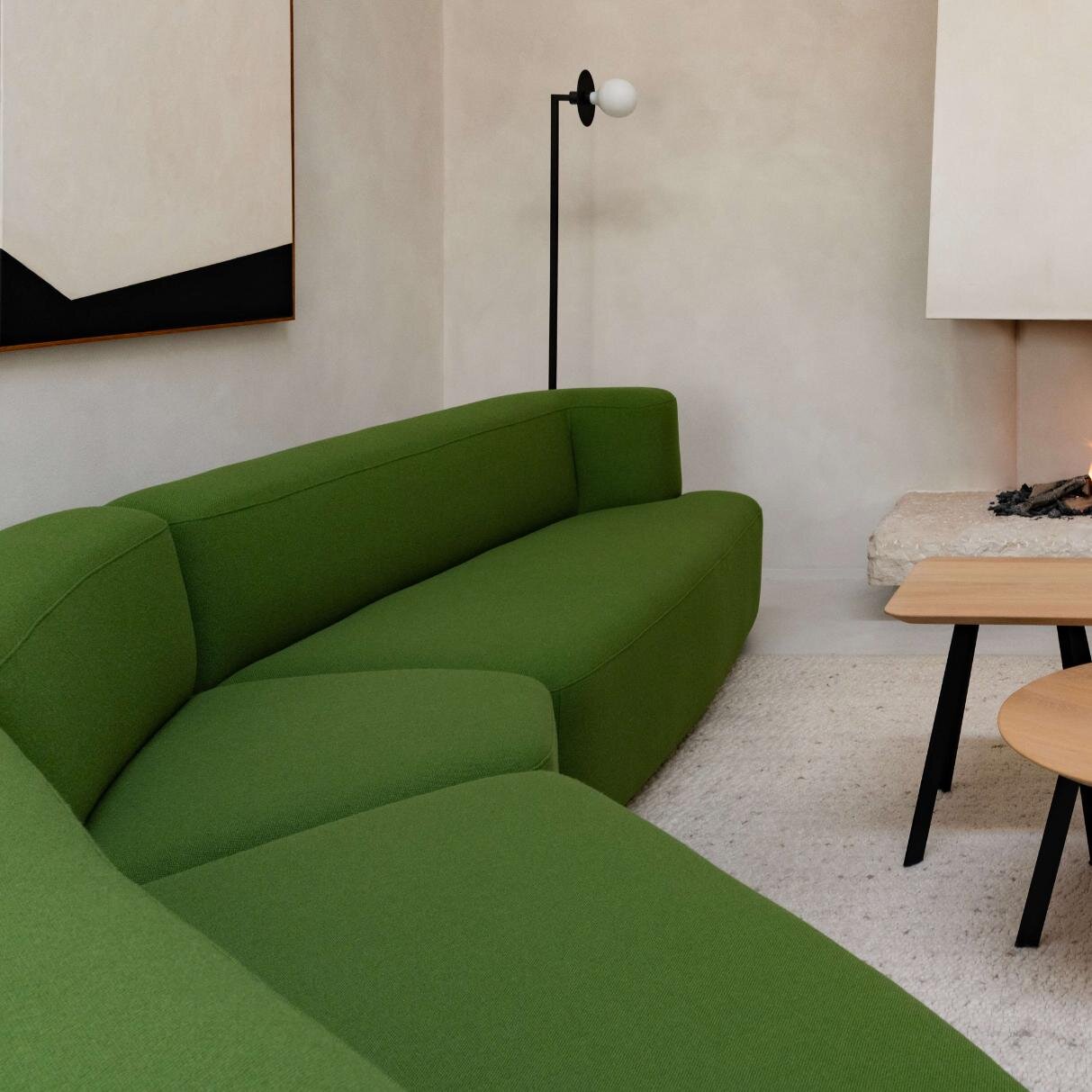 Design modern sofa | Slant 2 seater Black | Studio HENK | 