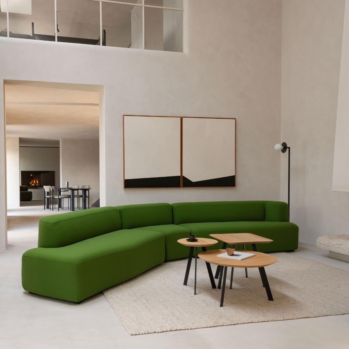 Design modern sofa | Slant 2 seater Black | Studio HENK | 