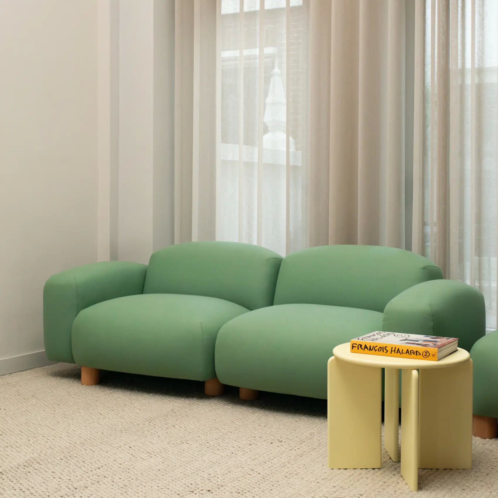 Design modern sofa | Pebbles 2 seater corner sofa right Brown | Studio HENK | 