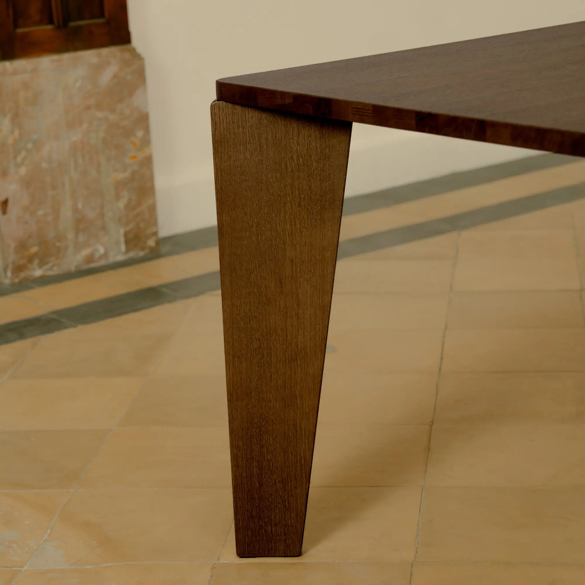 Rectangular Design dining table | Taper Oak dark brown stain 3063 | Oak dark brown stain 3063 | Studio HENK | 