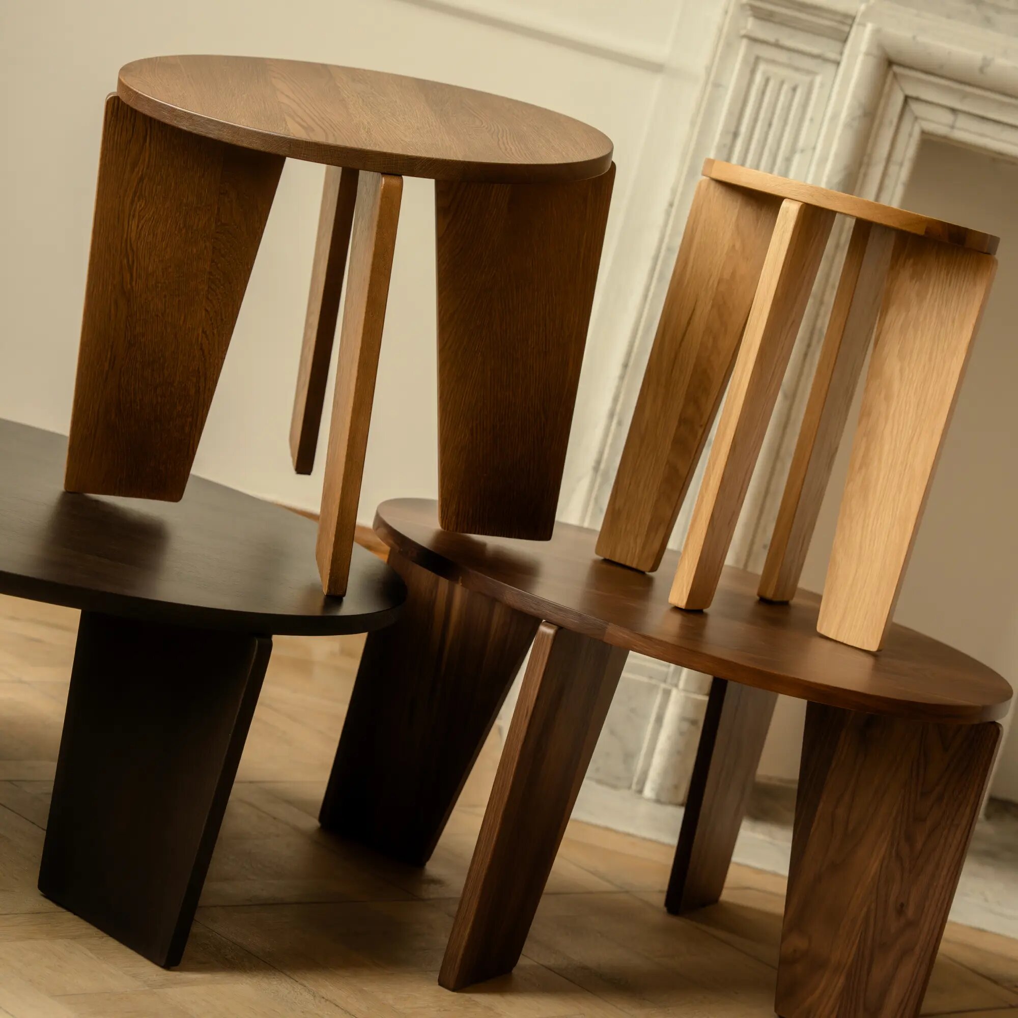 Design Coffee Table | Taper Coffee Table 50 Oak smoked stain | Oak smoked stain | Studio HENK | 