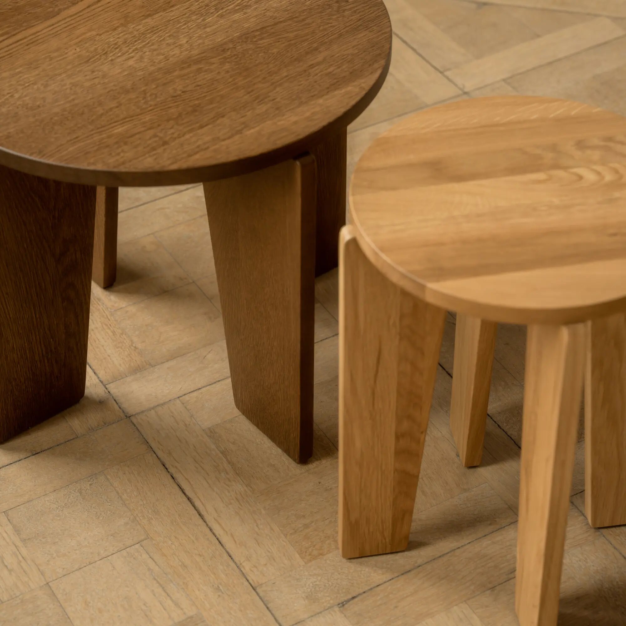 Design Coffee Table | Taper Coffee Table 50 Oak smoked stain | Oak smoked stain | Studio HENK | 