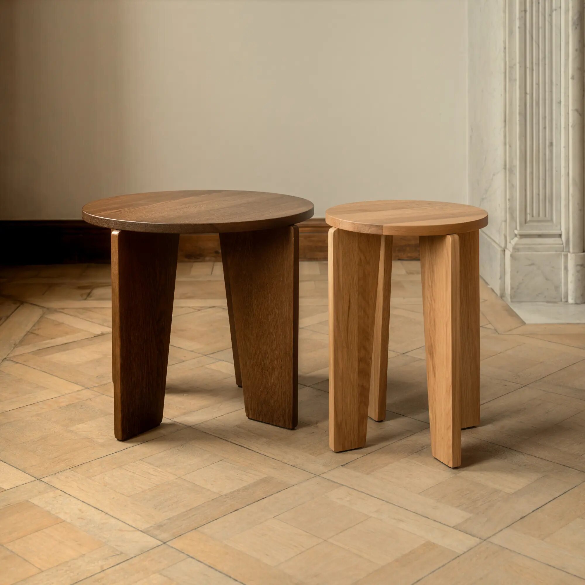 Design Coffee Table | Taper Coffee Table 50 Oak smoked stain | Oak smoked stain | Studio HENK | 