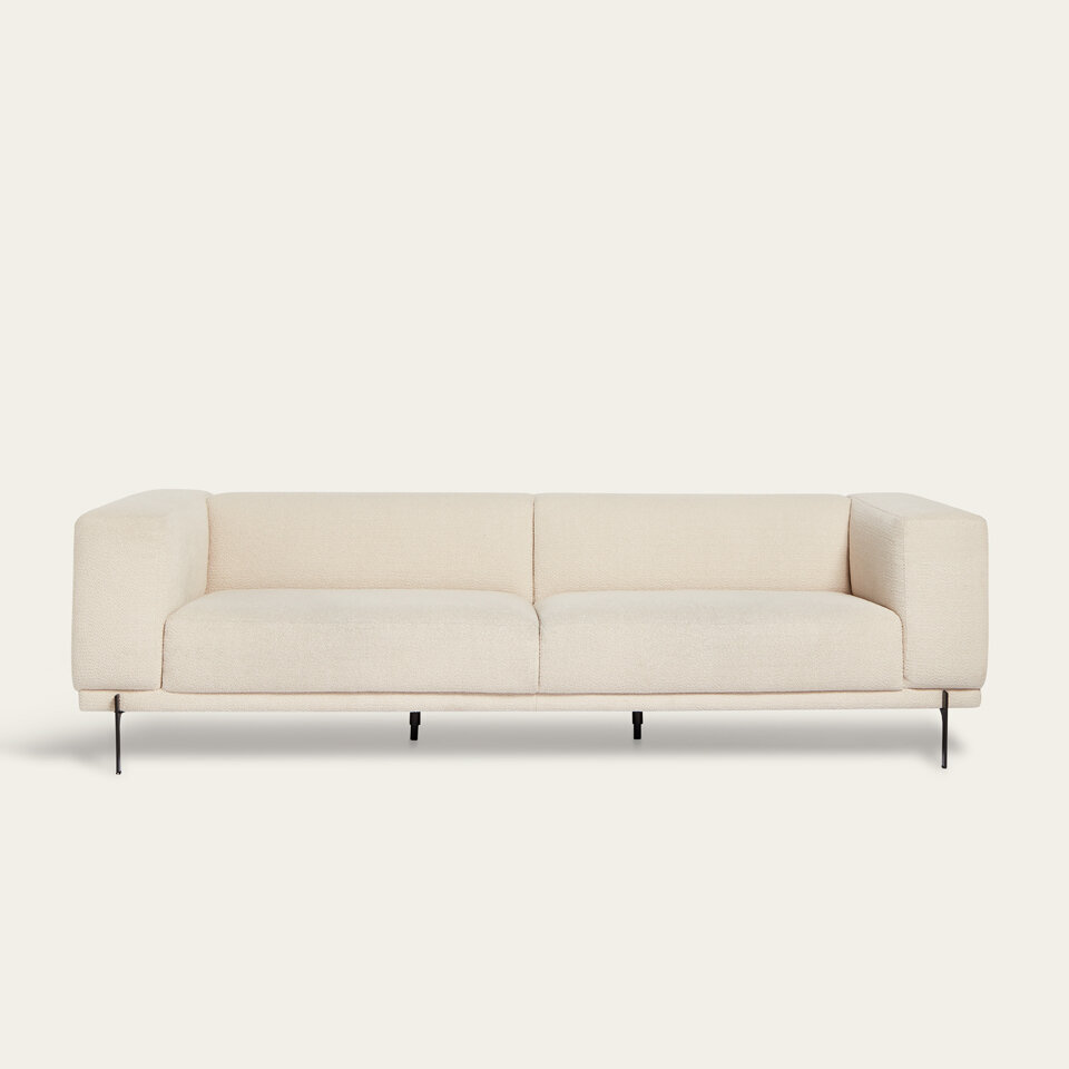 Design modern sofa | Cave Sofa 3 seater cube lightgrey60 | Studio HENK| 