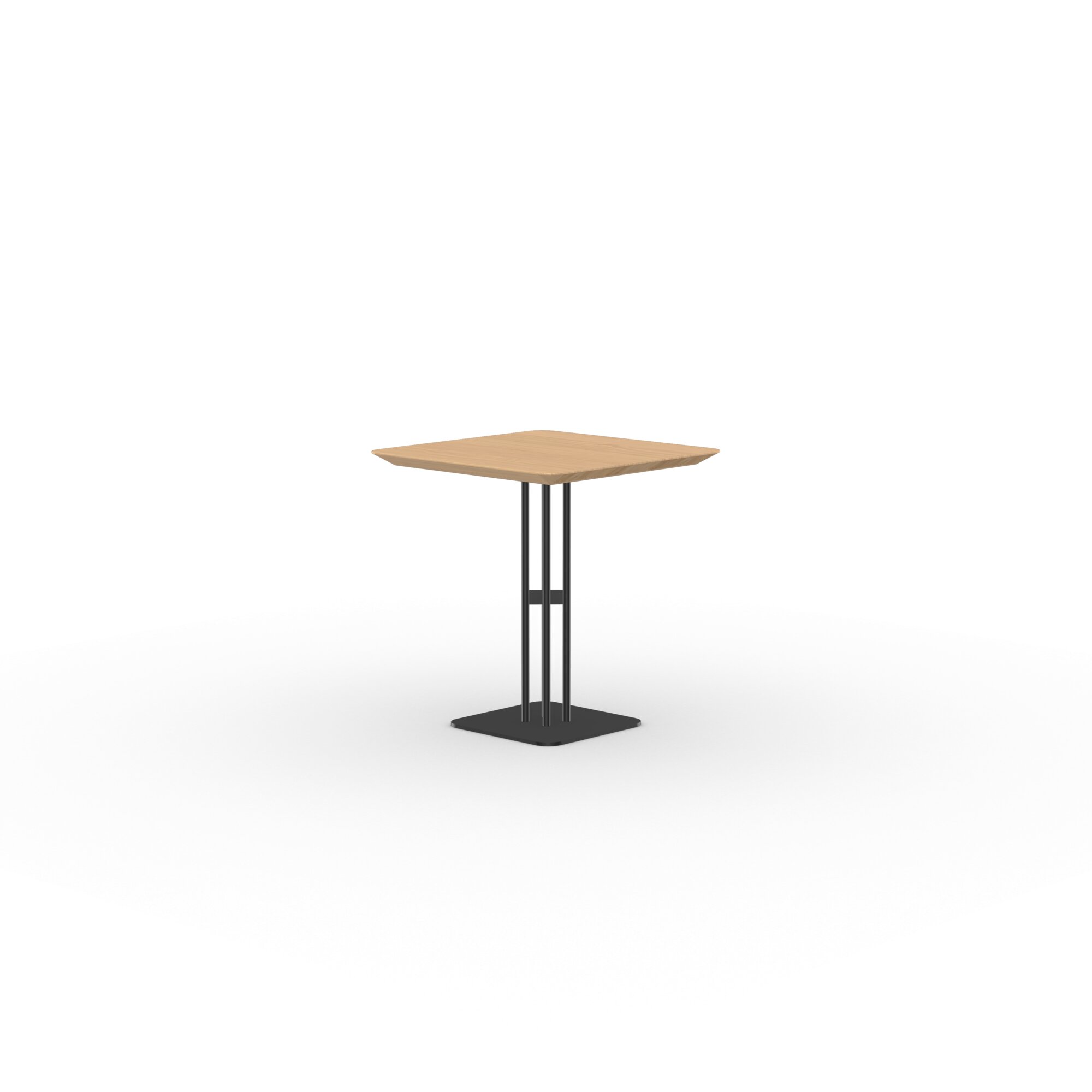 Square Design Bistro Table | Rest  black | Oak hardwax oil natural light 3041 | Studio HENK| 
