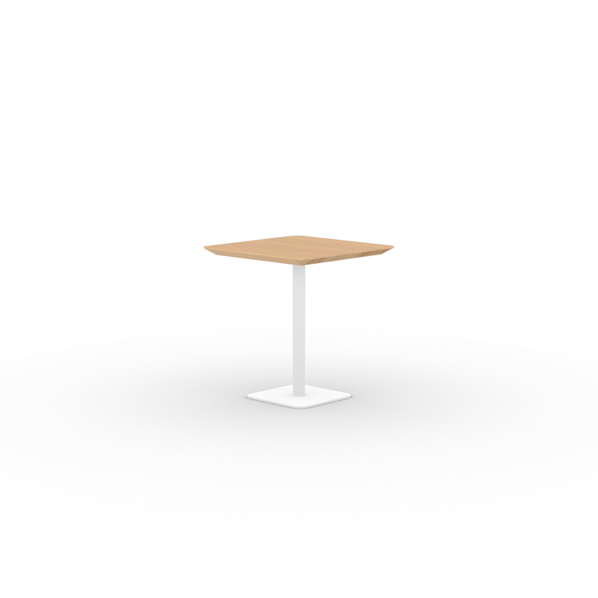 Square Design Bistro Table | Central white | Oak hardwax oil natural light 3041 | Studio HENK| 