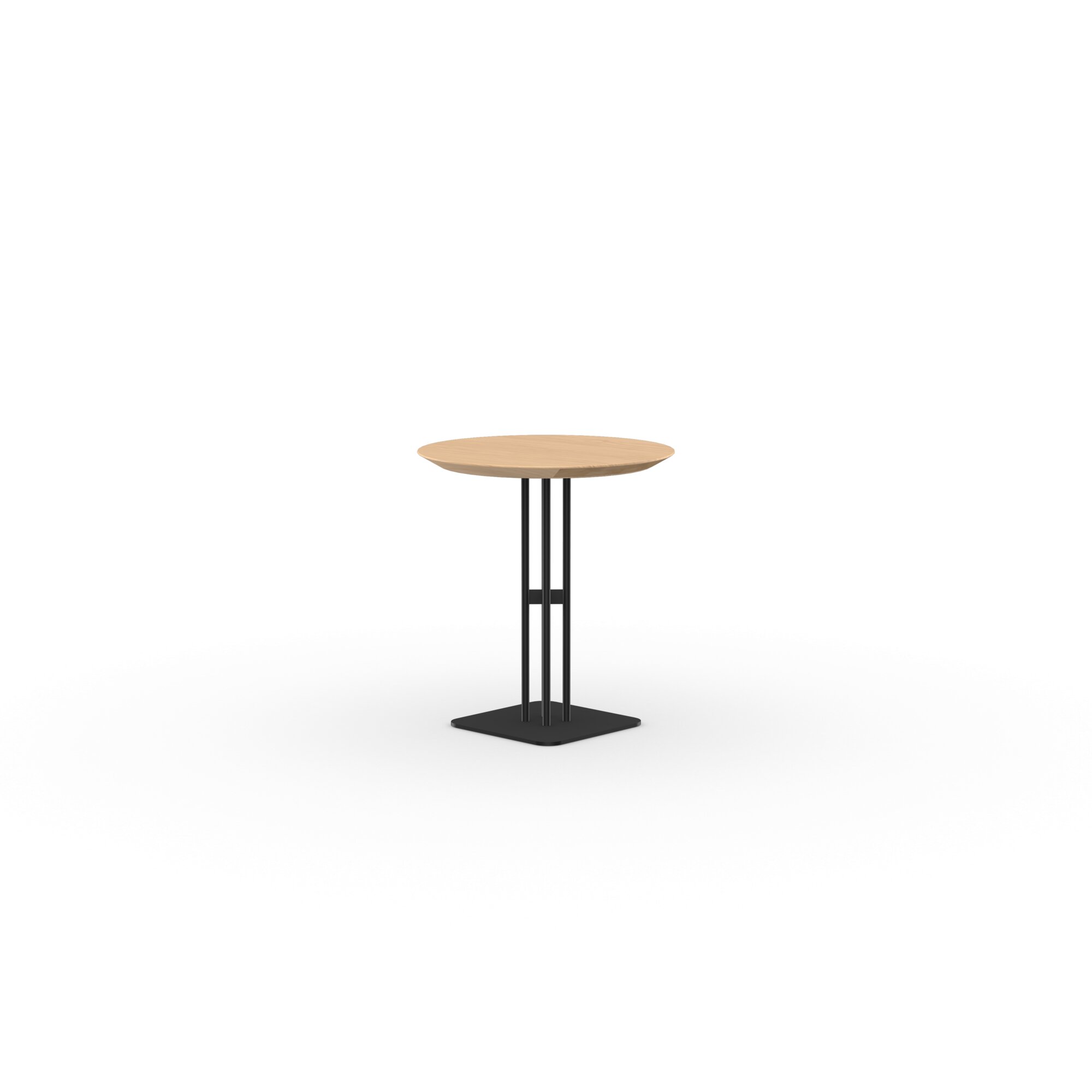 Round Design Bistro Table | Rest  black | Oak hardwax oil natural light 3041 | Studio HENK| 
