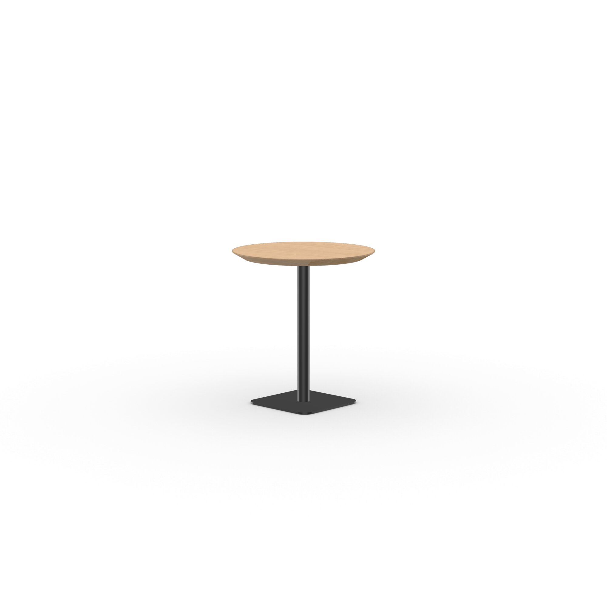 Round Design Bistro Table | Central black | Oak hardwax oil natural light 3041 | Studio HENK| 