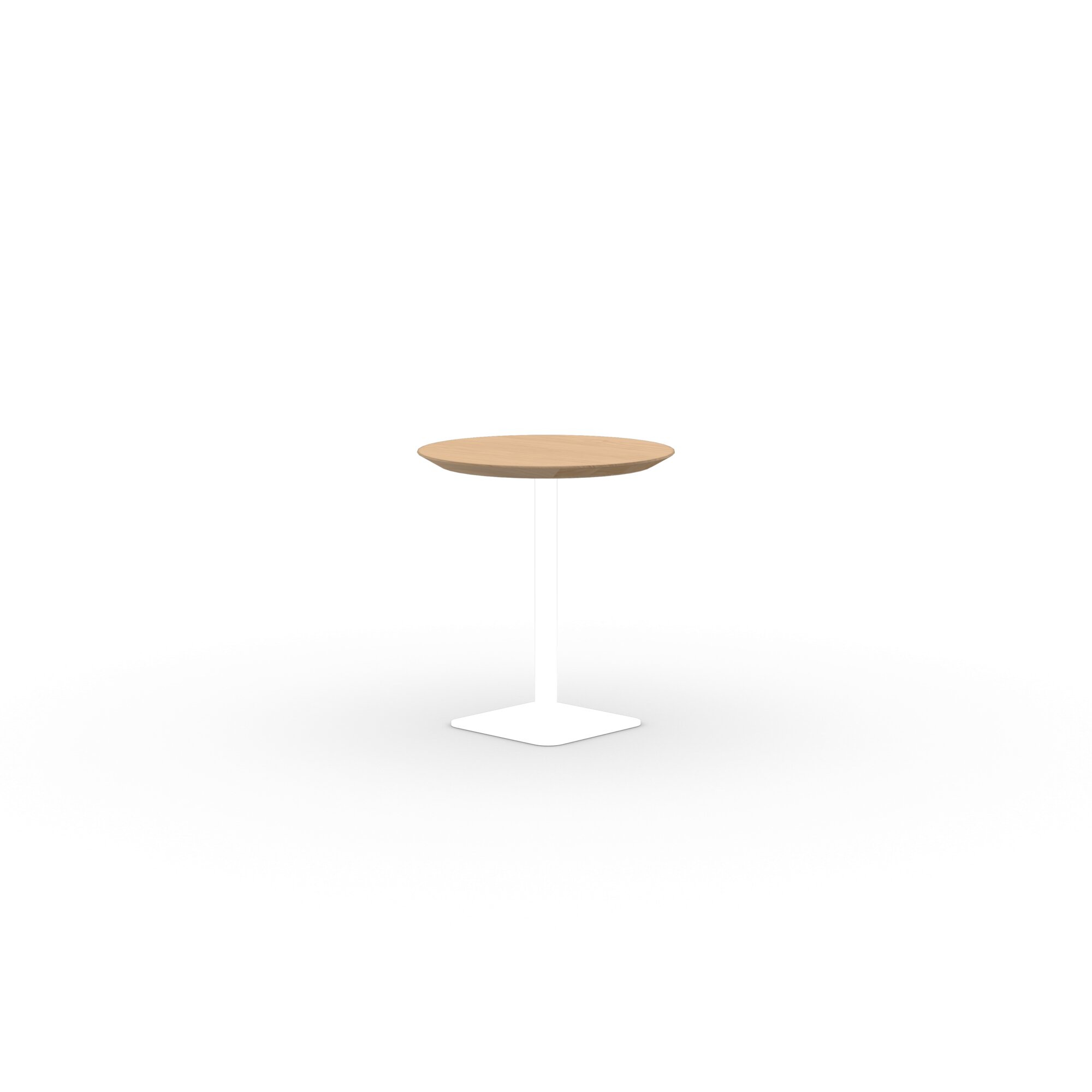 Round Design Bistro Table | Central white | Oak hardwax oil natural light 3041 | Studio HENK| 