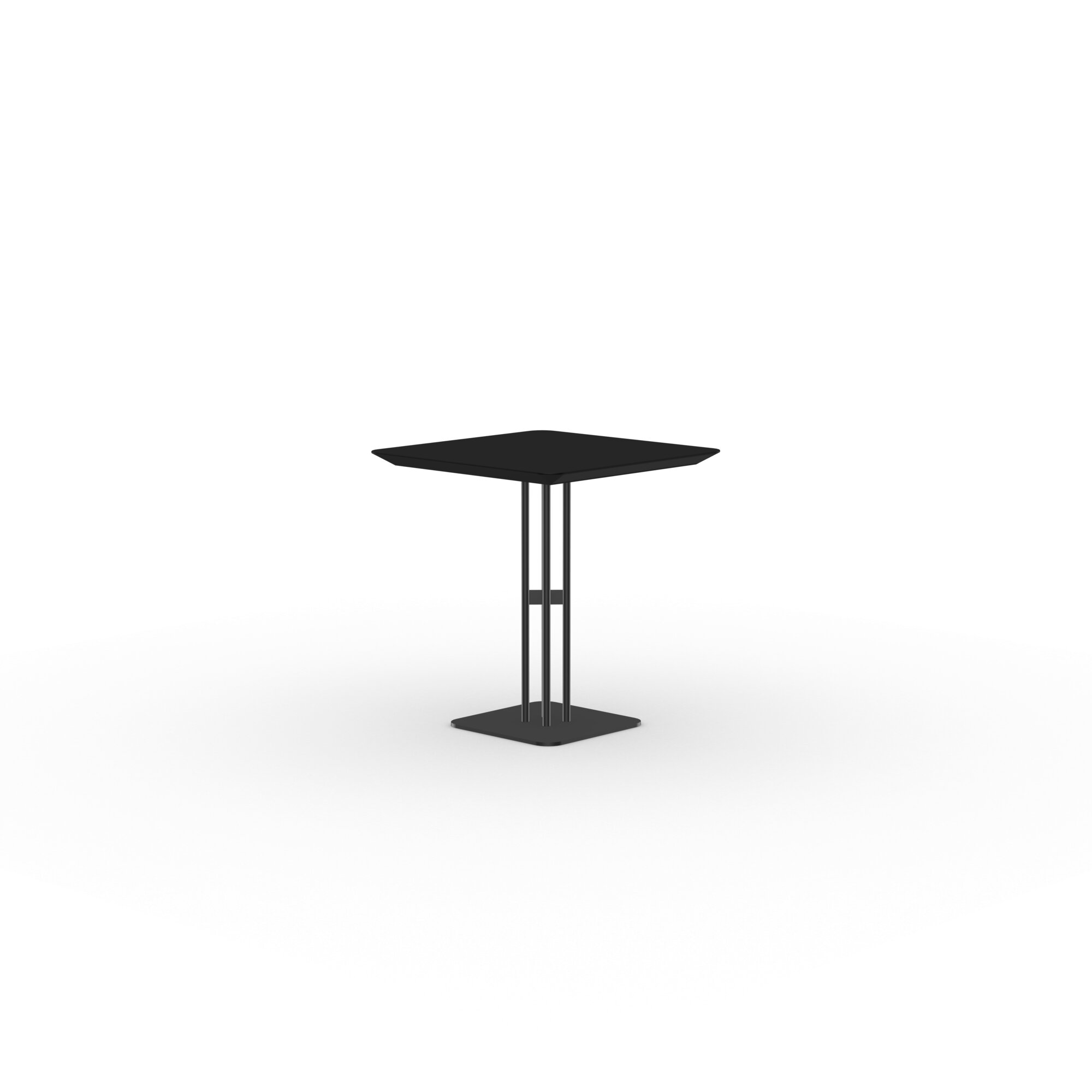 Square Design Bistro Table | Rest  black | HPL Fenix nero ingo | Studio HENK| 