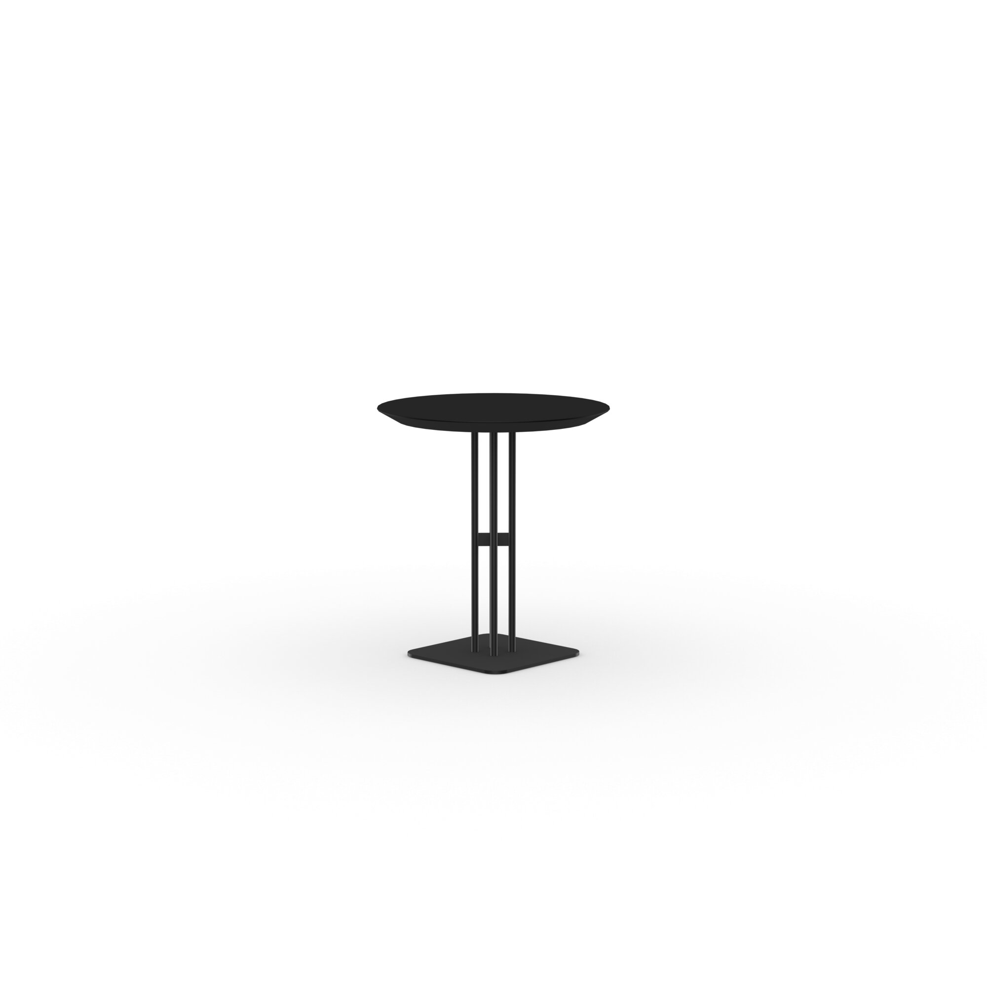 Round Design Bistro Table | Rest  black | HPL Fenix nero ingo | Studio HENK| 