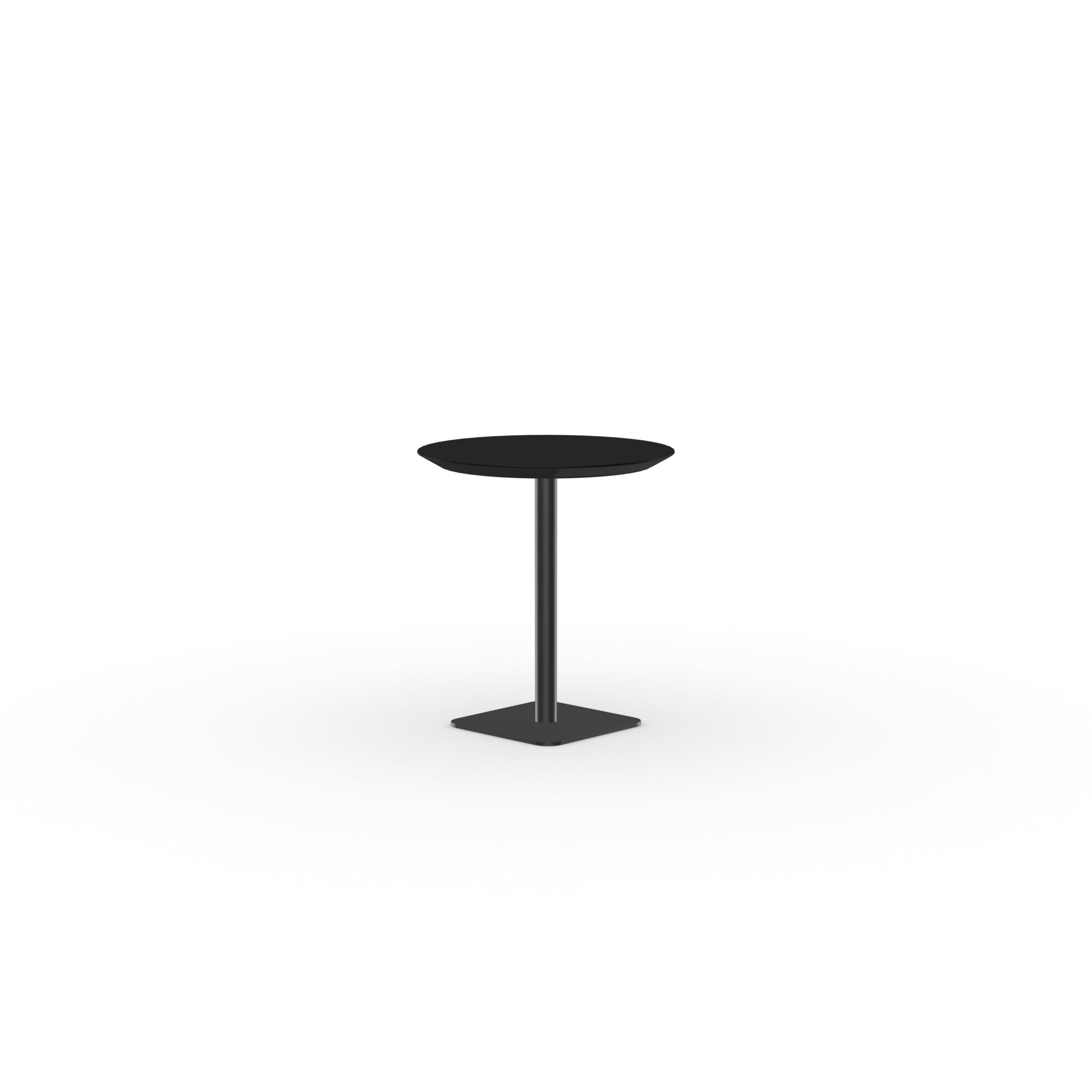 Round Design Bistro Table | Central black | HPL Fenix nero ingo | Studio HENK| 