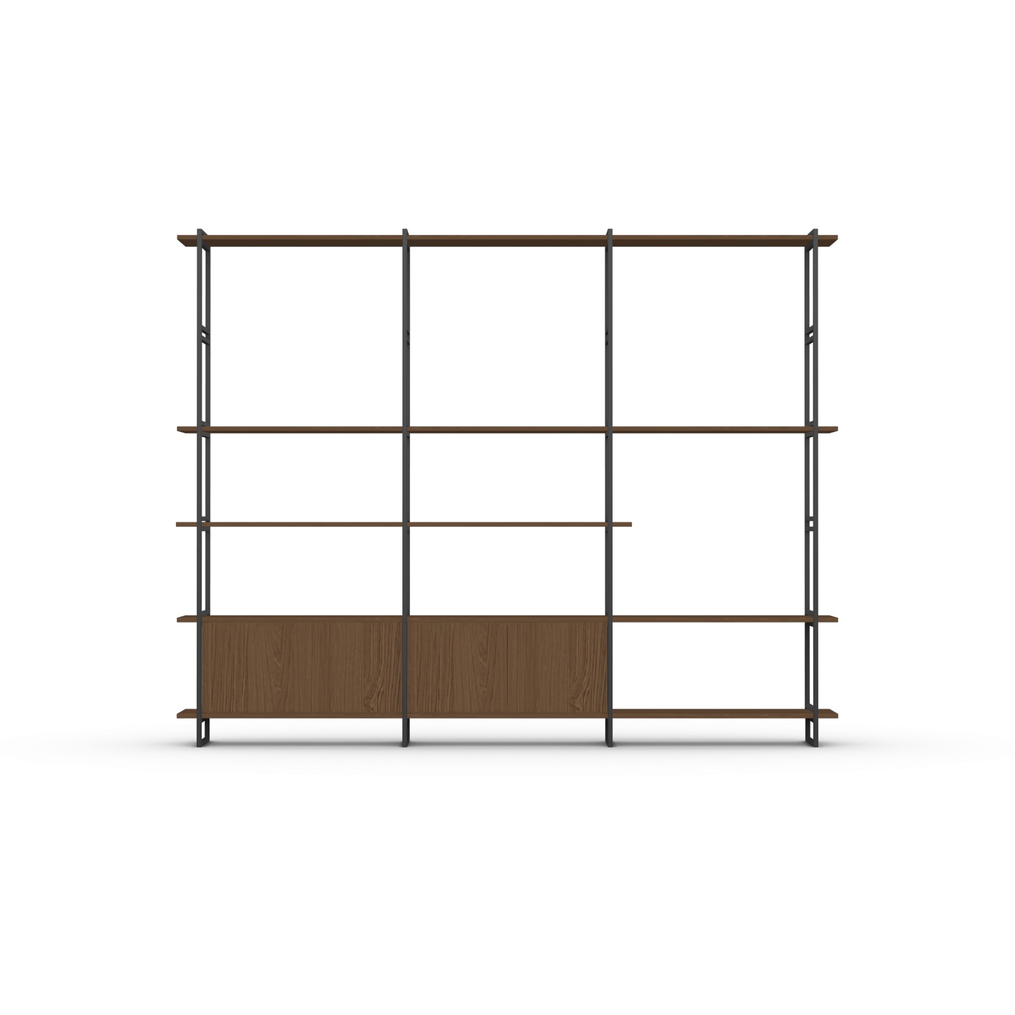 Design cabinet | Modular Cabinet MC-6L Oak hardwax oil dark brown 3063 | Studio HENK | 