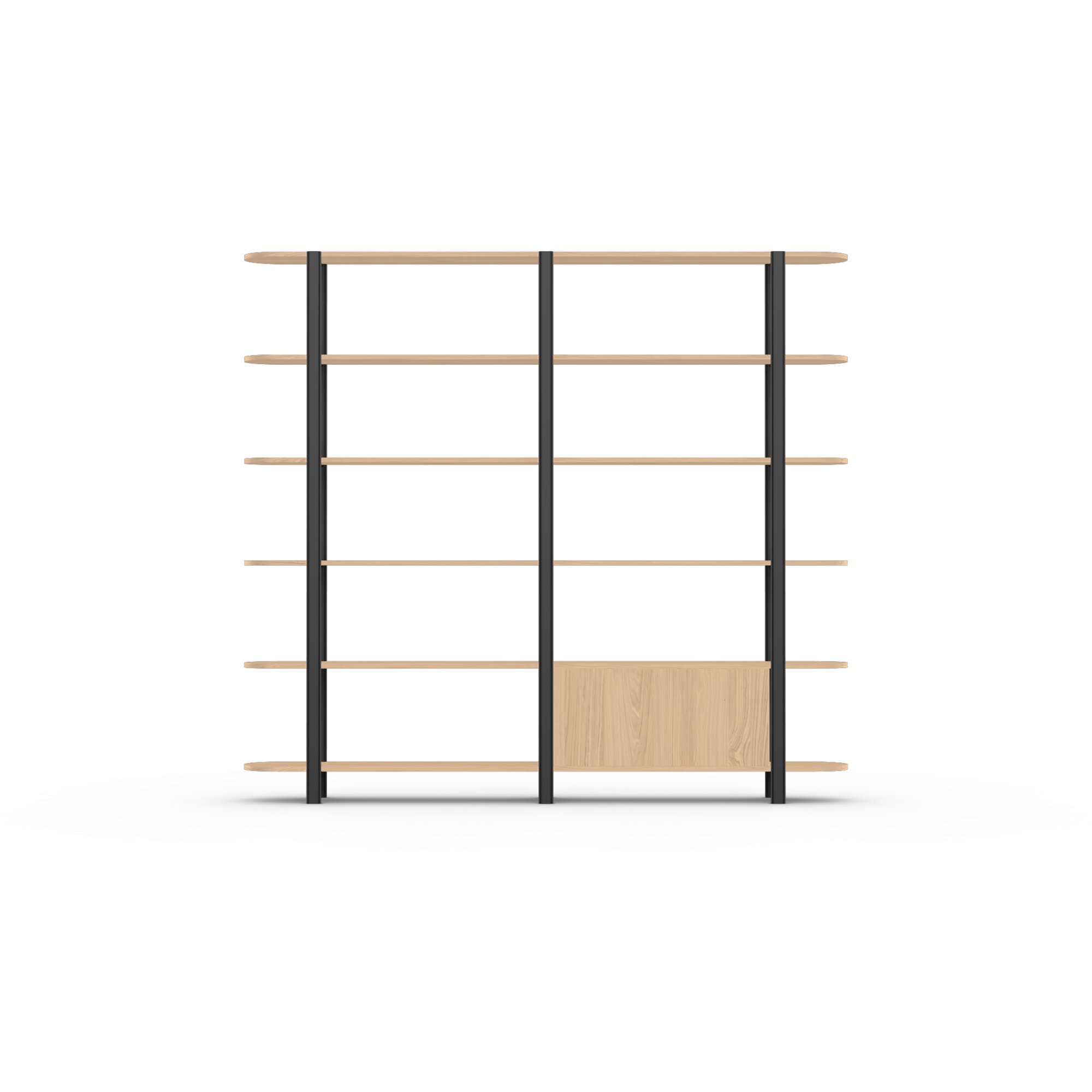 Design cabinet | Oblique Cabinet OB-6L Oak hardwax oil natural light 3041 | Studio HENK | 