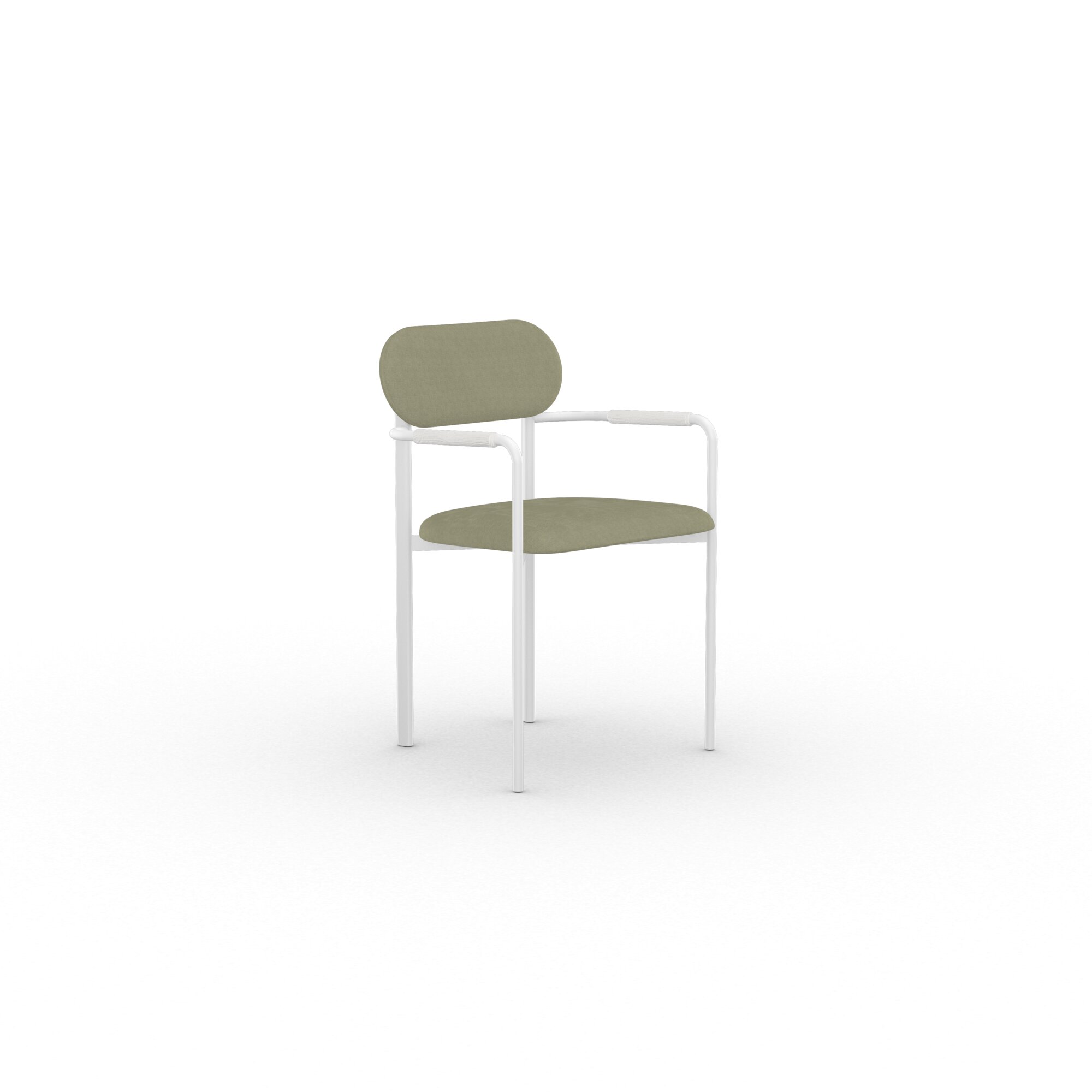 Design modern dining chair | Oblique Dining Chair Upholstered with Armrest Green orion turtle88 | Studio HENK | 