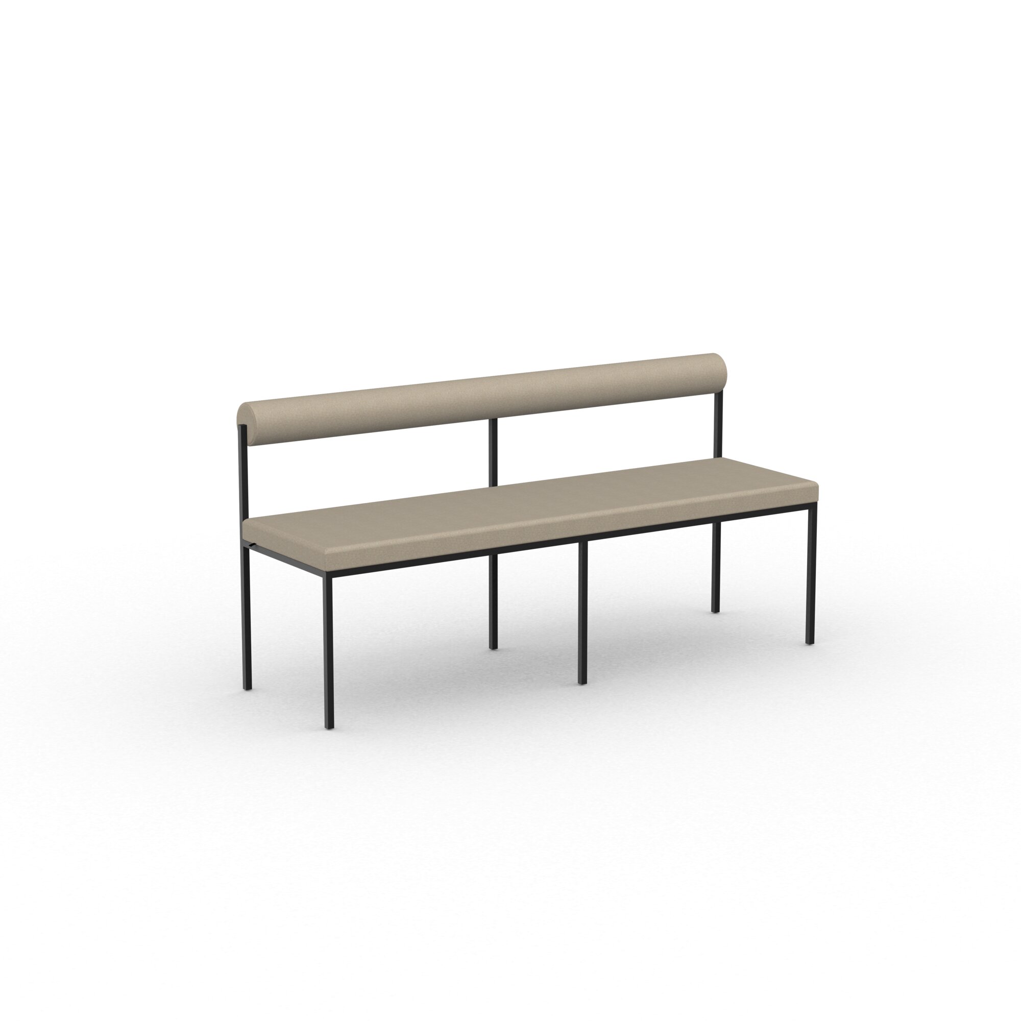Design modern dining chair | Bolster dining bench 120 Beige facet kiezel7 | Studio HENK | 