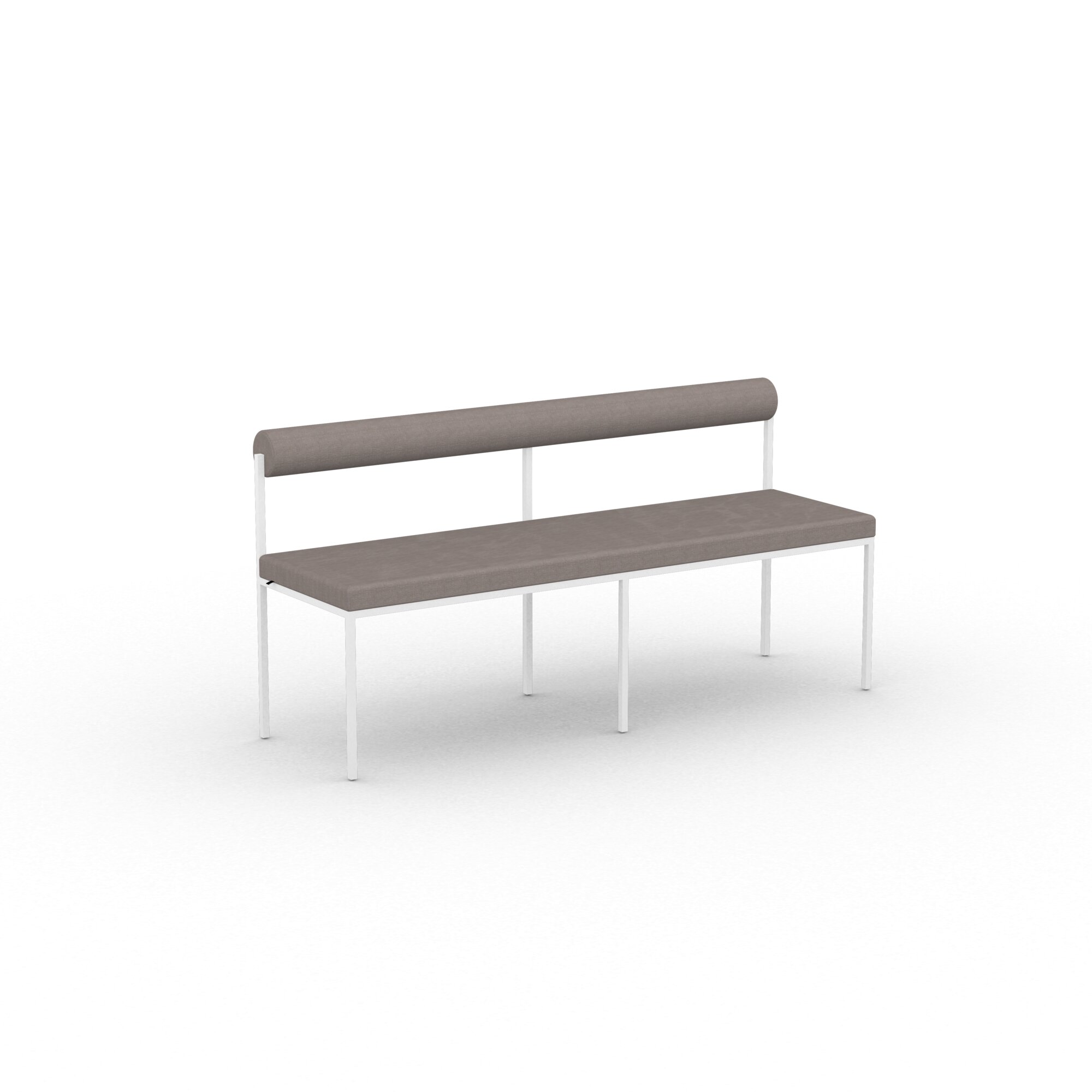 Design modern dining chair | Bolster dining bench 120 Grey orion sepia176 | Studio HENK | 