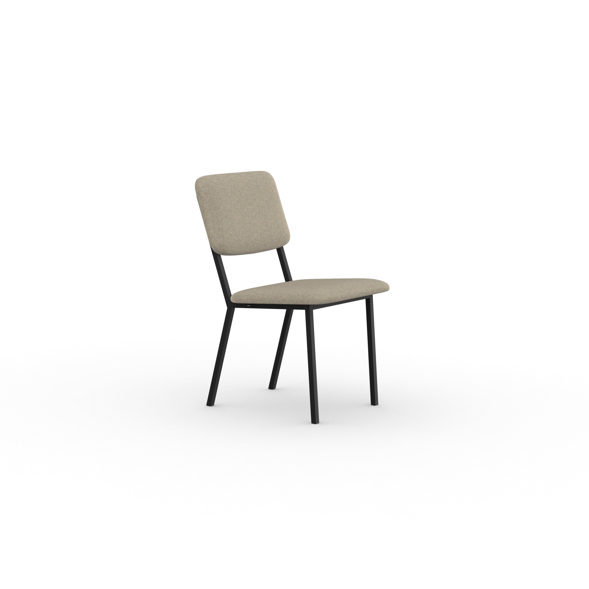 Design modern dining chair | Co Chair without armrest Beige facet kiezel7 | Studio HENK| 