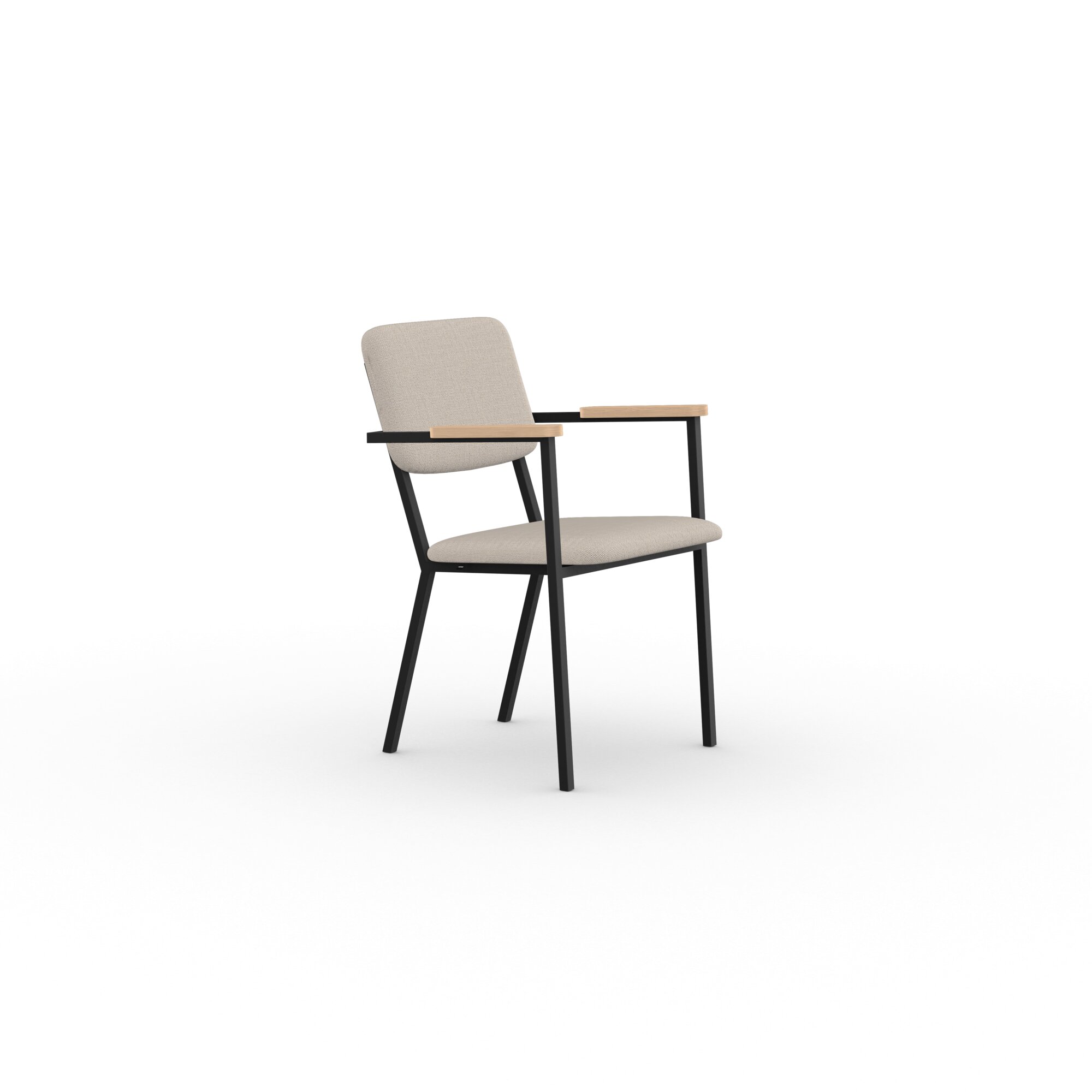 Design modern dining chair | Co Chair with armrest Light Grey hallingdal65 113 | Studio HENK | 