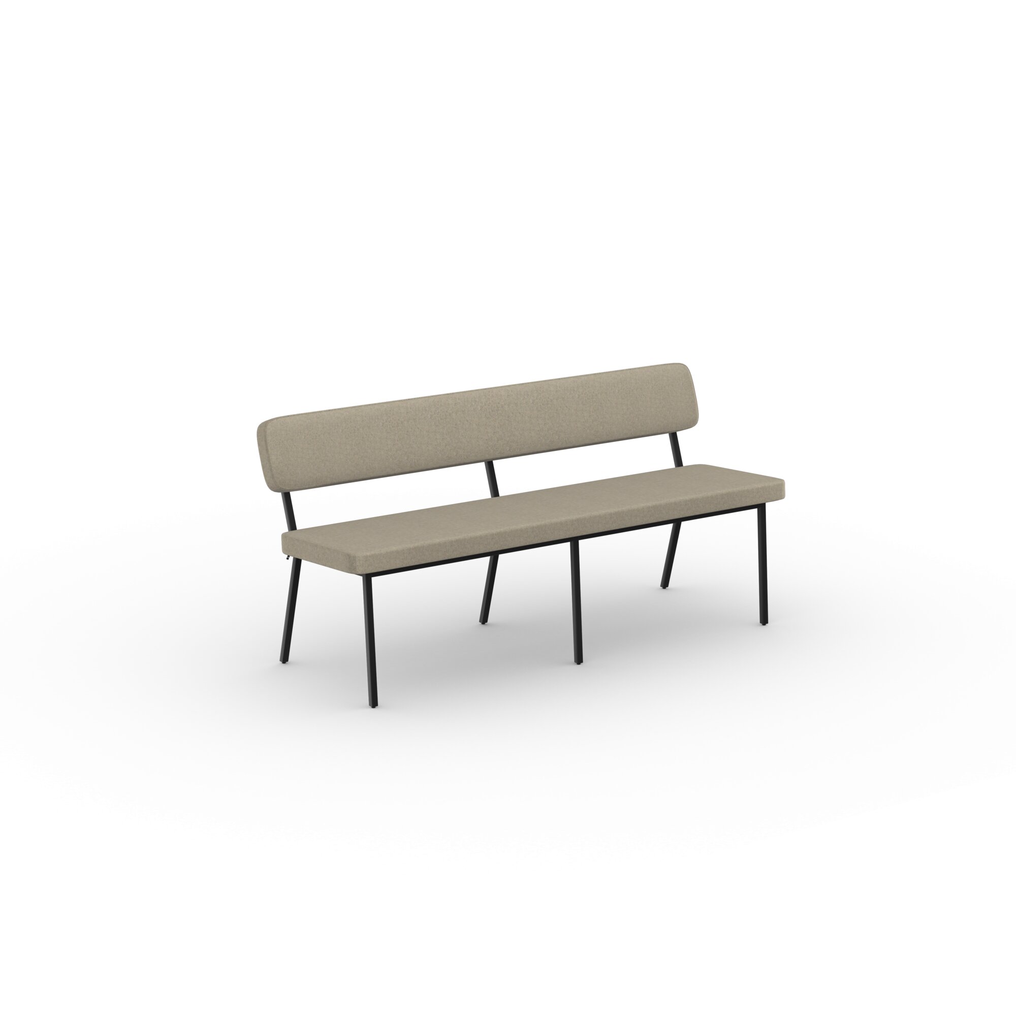 Design modern dining chair | Coode dining bench 120 Beige facet kiezel7 | Studio HENK | 