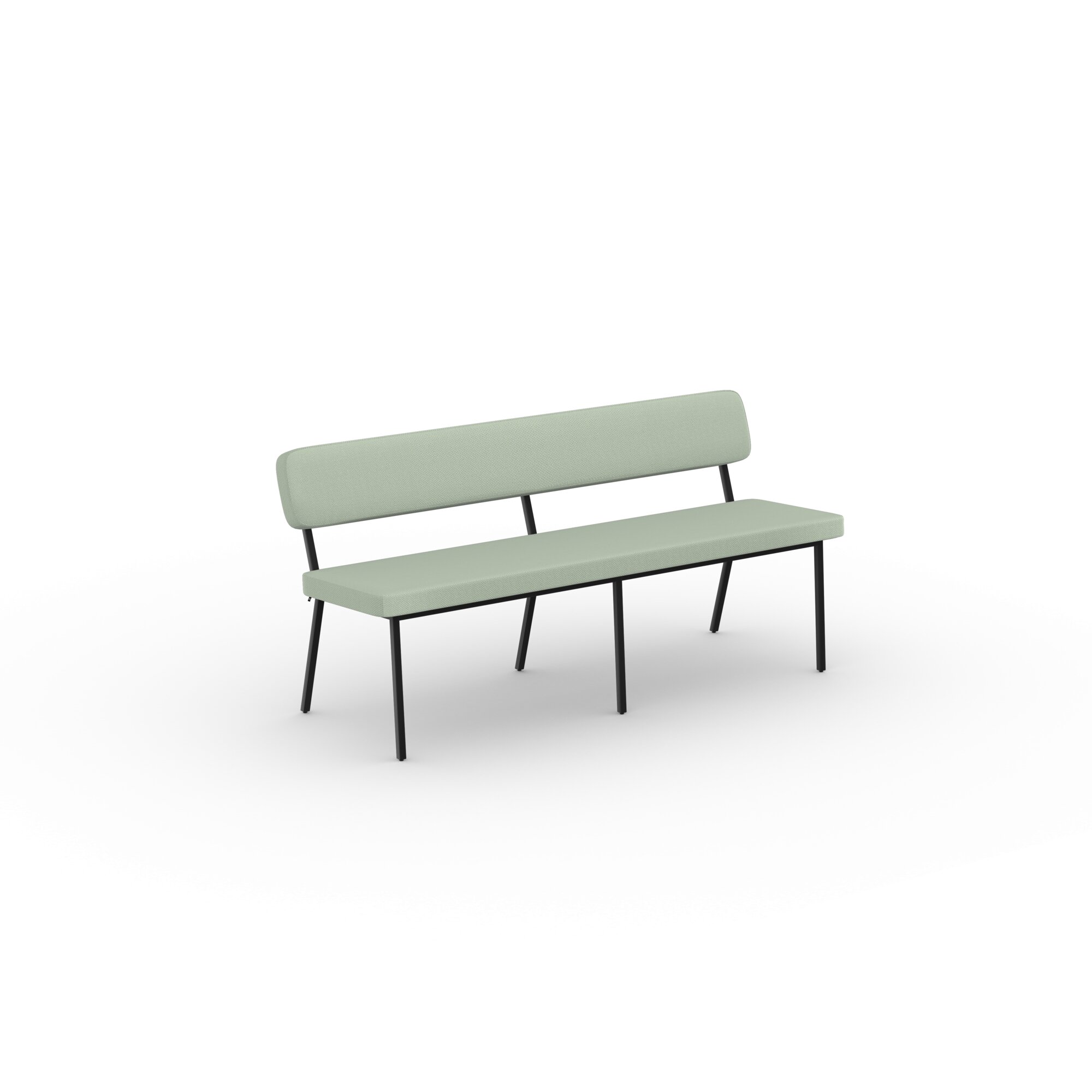 Design modern dining chair | Coode dining bench 160 Light Green steelcut2 935 | Studio HENK | 
