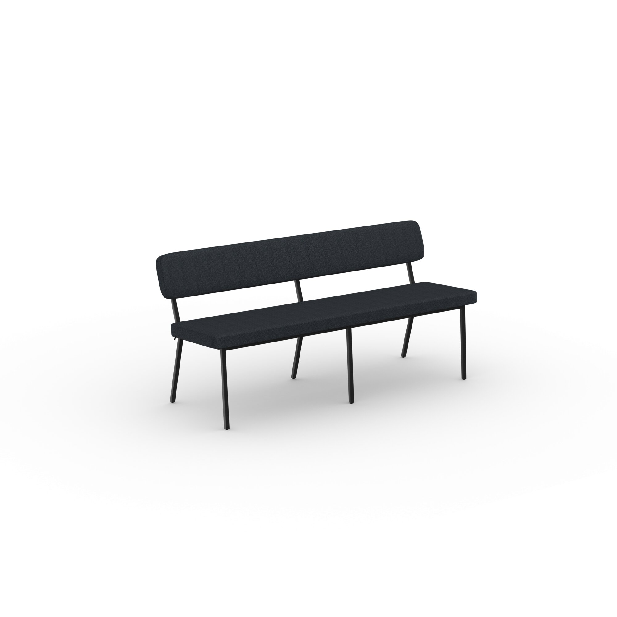 Design modern dining chair | Coode dining bench 160 Grey facet middengrijs1001 | Studio HENK | 