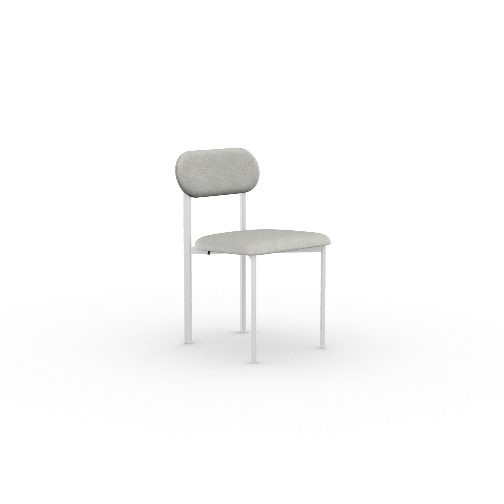 Design modern dining chair | Oblique Dining Chair upholstered Grey bear 200 | Studio HENK | 