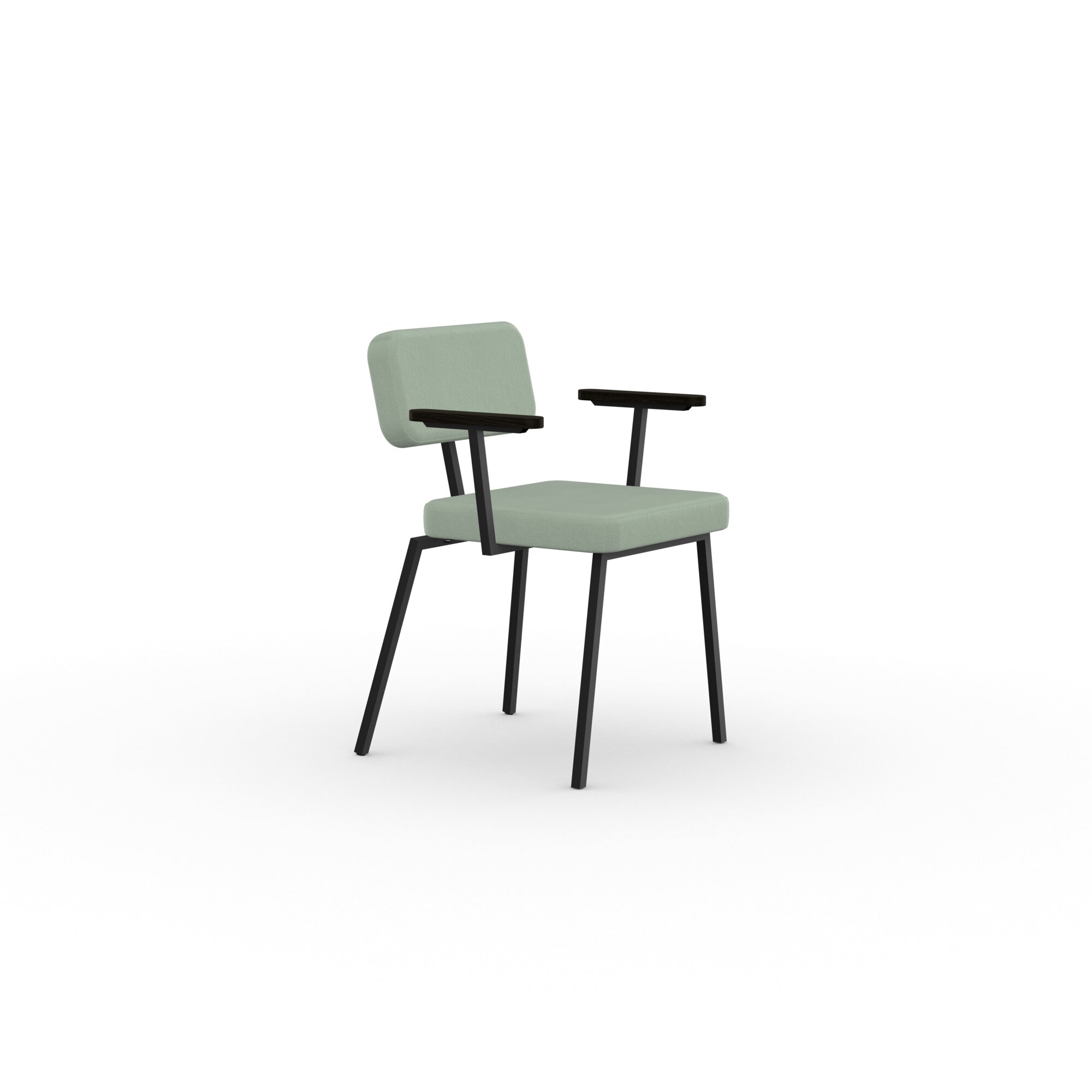 Design modern dining chair | Ode Chair with armrest Grey tonus4 914 | Studio HENK | 