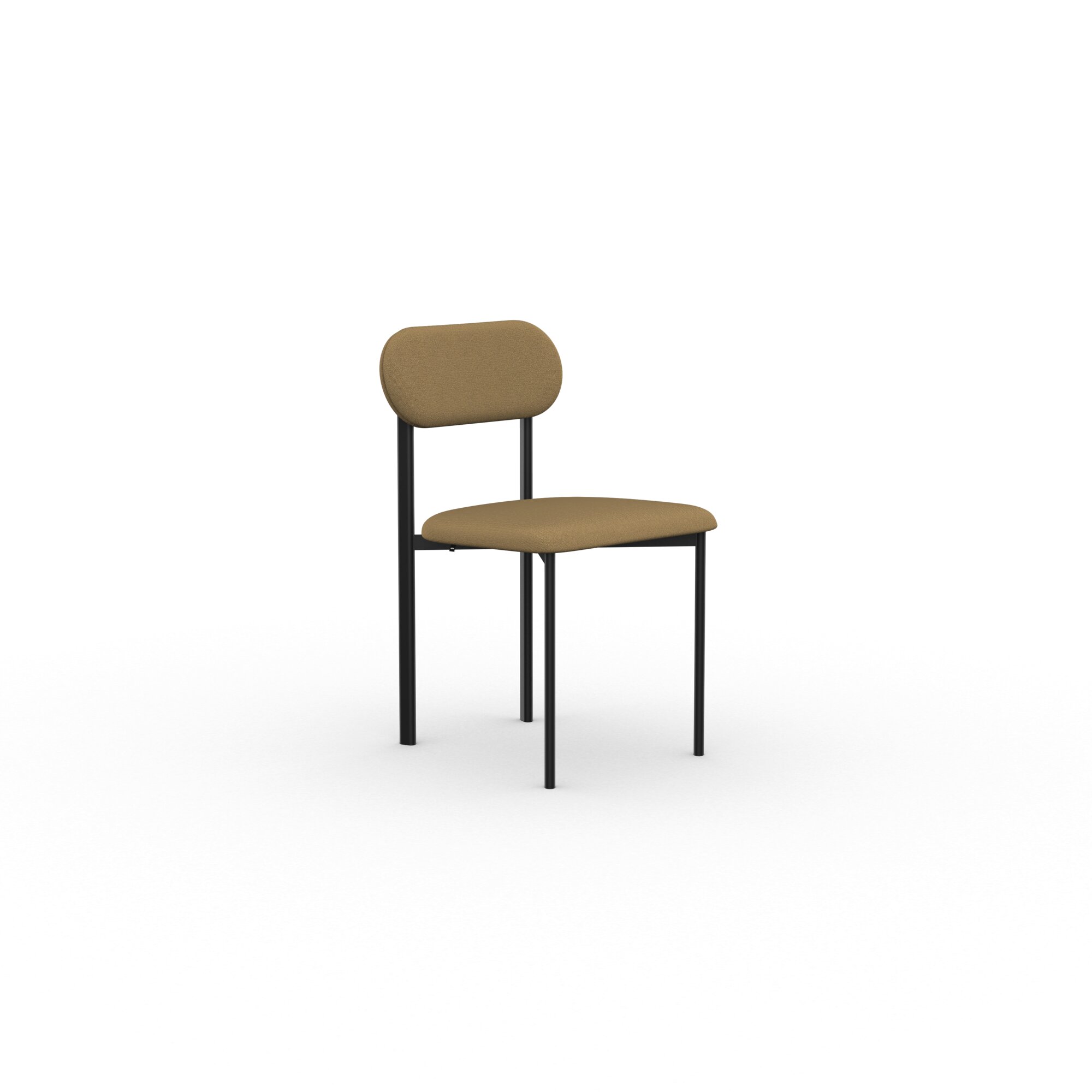 Design modern dining chair | Oblique Dining Chair upholstered Light Brown hallingdal65 224 | Studio HENK| 