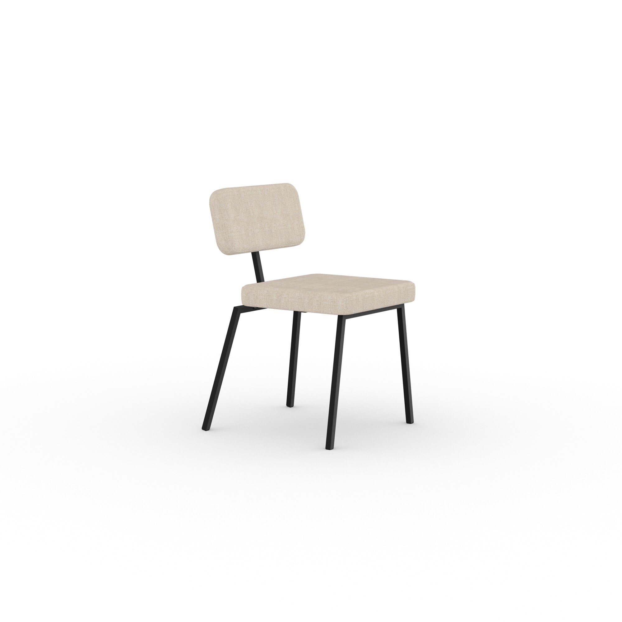Design modern dining chair | Ode Chair without armrest Beige orion cream02 | Studio HENK| 