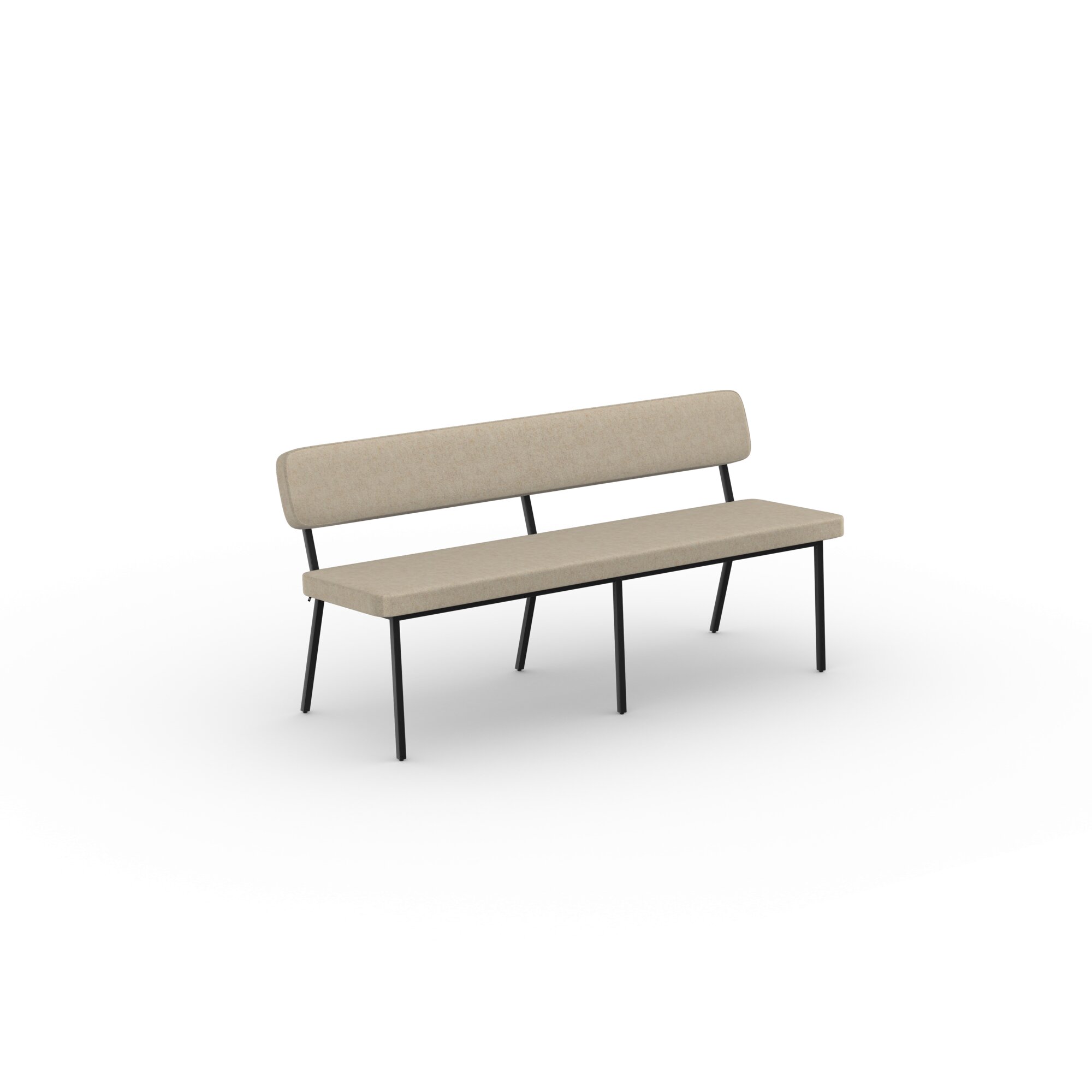 Design modern dining chair | Coode dining bench 160 Beige facet beige1037 | Studio HENK| 